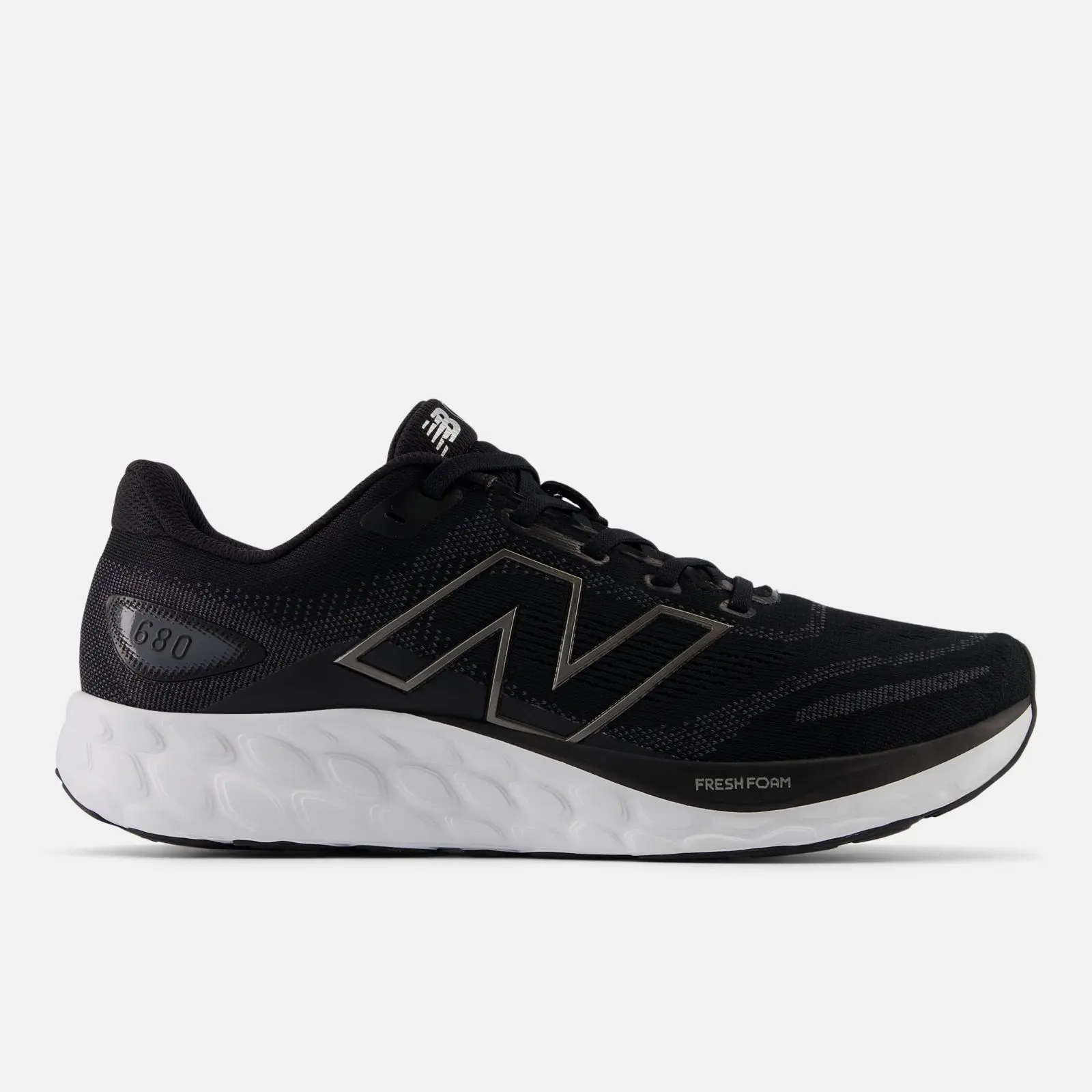 New Balance Fresh Foam 680 v8, black, swatch