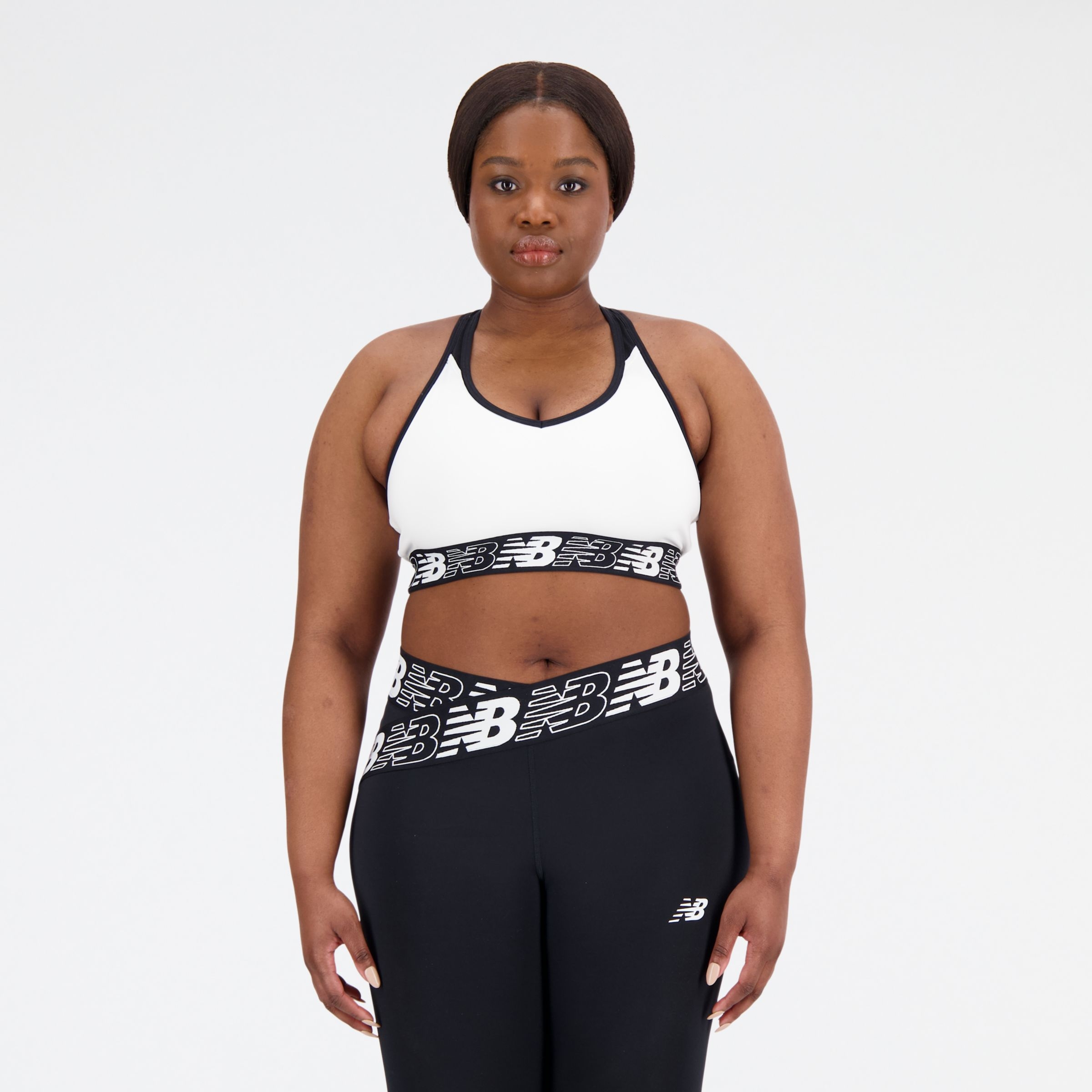 New Balance Crop Top NB Pace Bra 3.0 WB11034, White, swatch