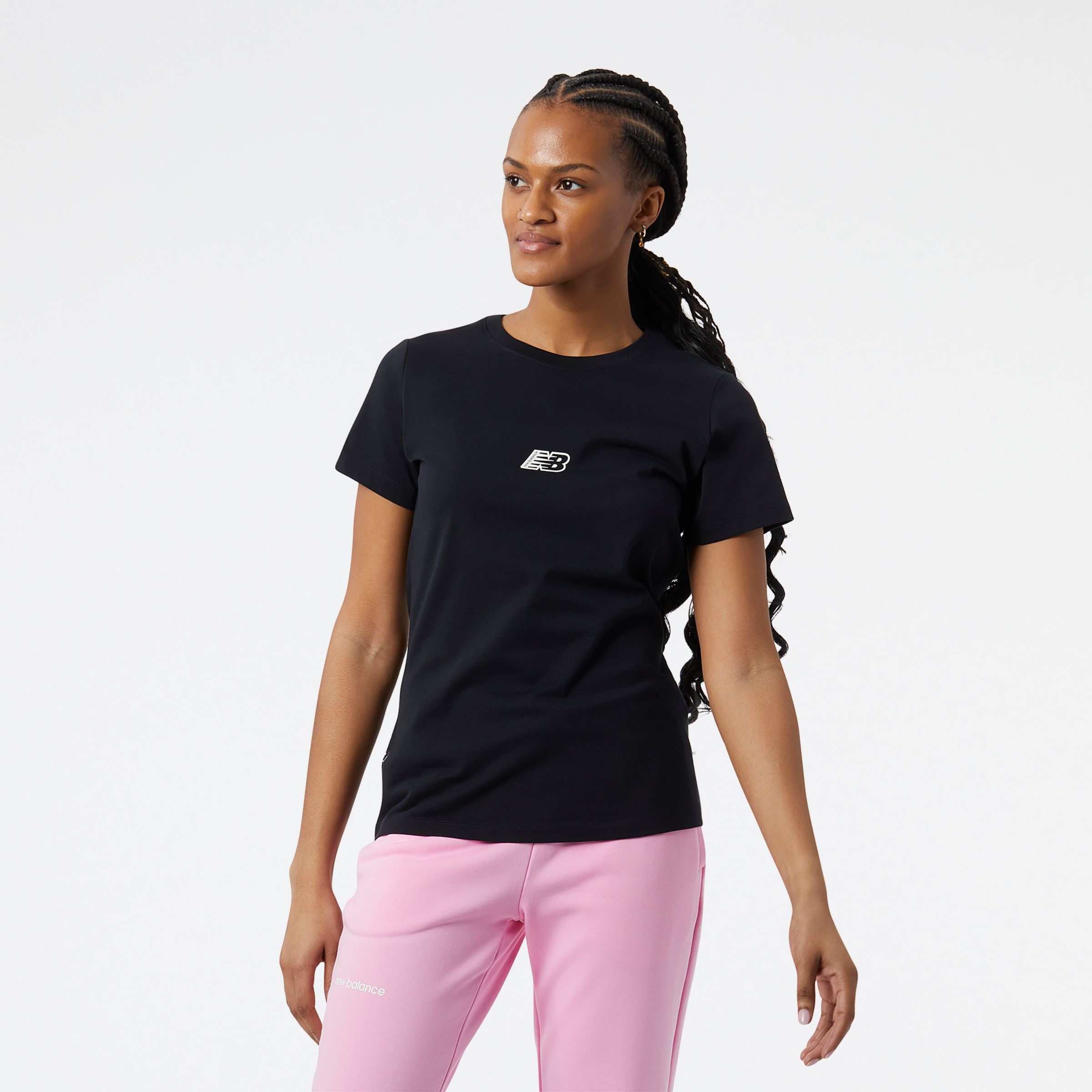 New Balance Remera Essentials WT23515, Black, swatch
