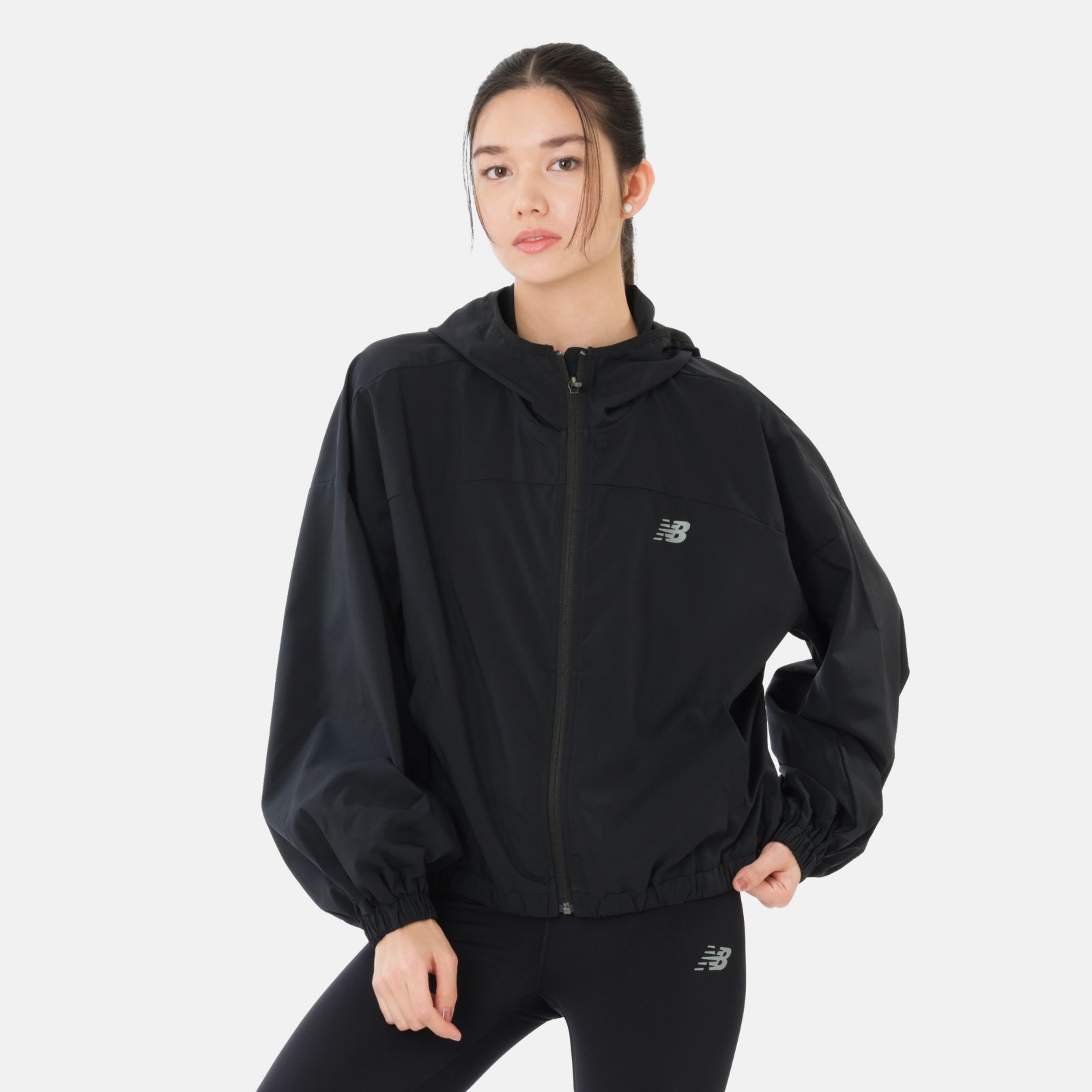 New Balance Campera Sport Woven Jacket WJ6129, black, swatch