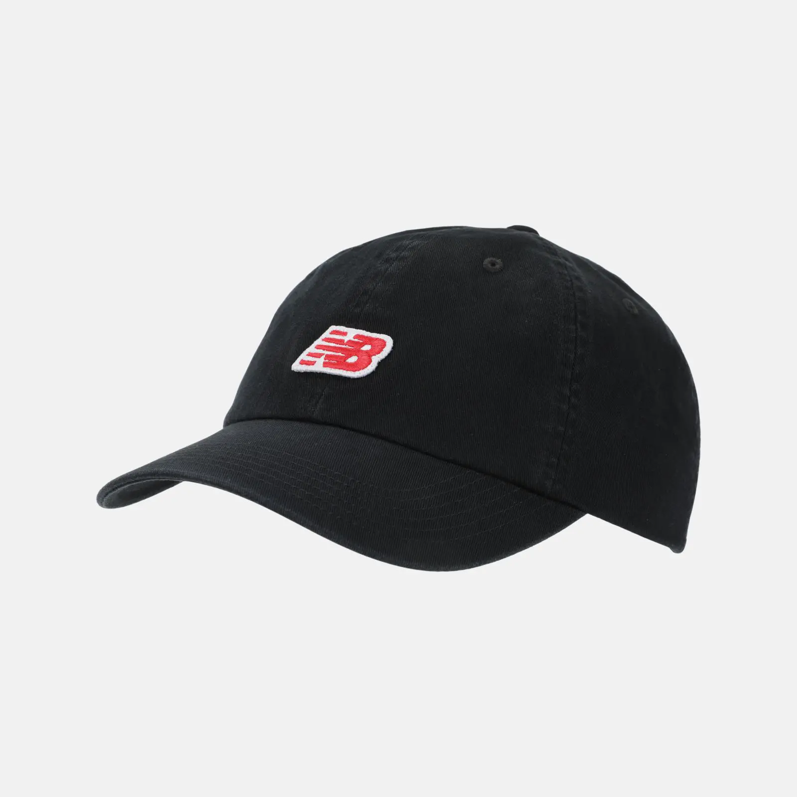 New Balance Gorra 6 Panel NB Patch Logo Hat LAH51013, Black, swatch