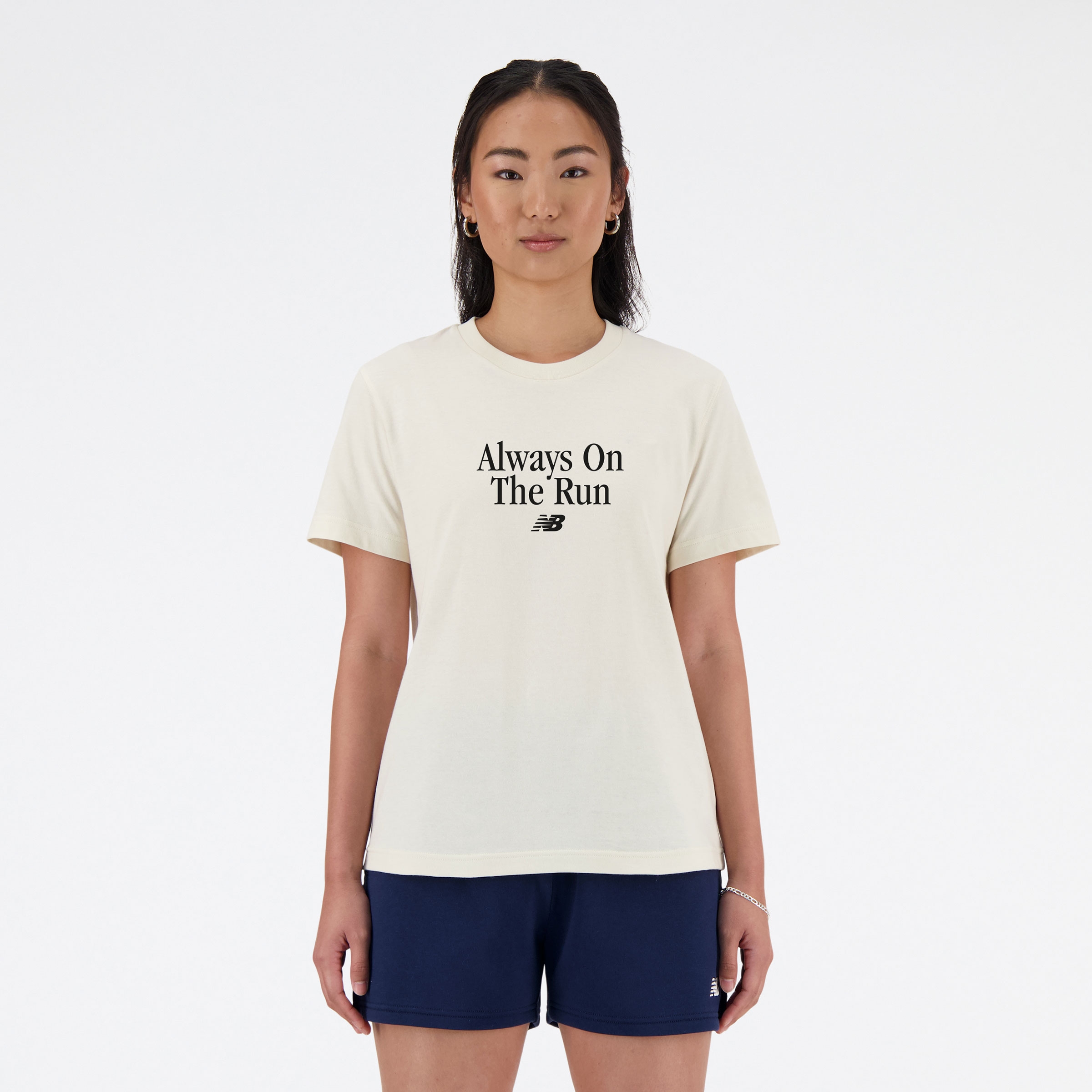 New Balance Slogan Graphic Tee WTA41587, Sea/Salt, swatch