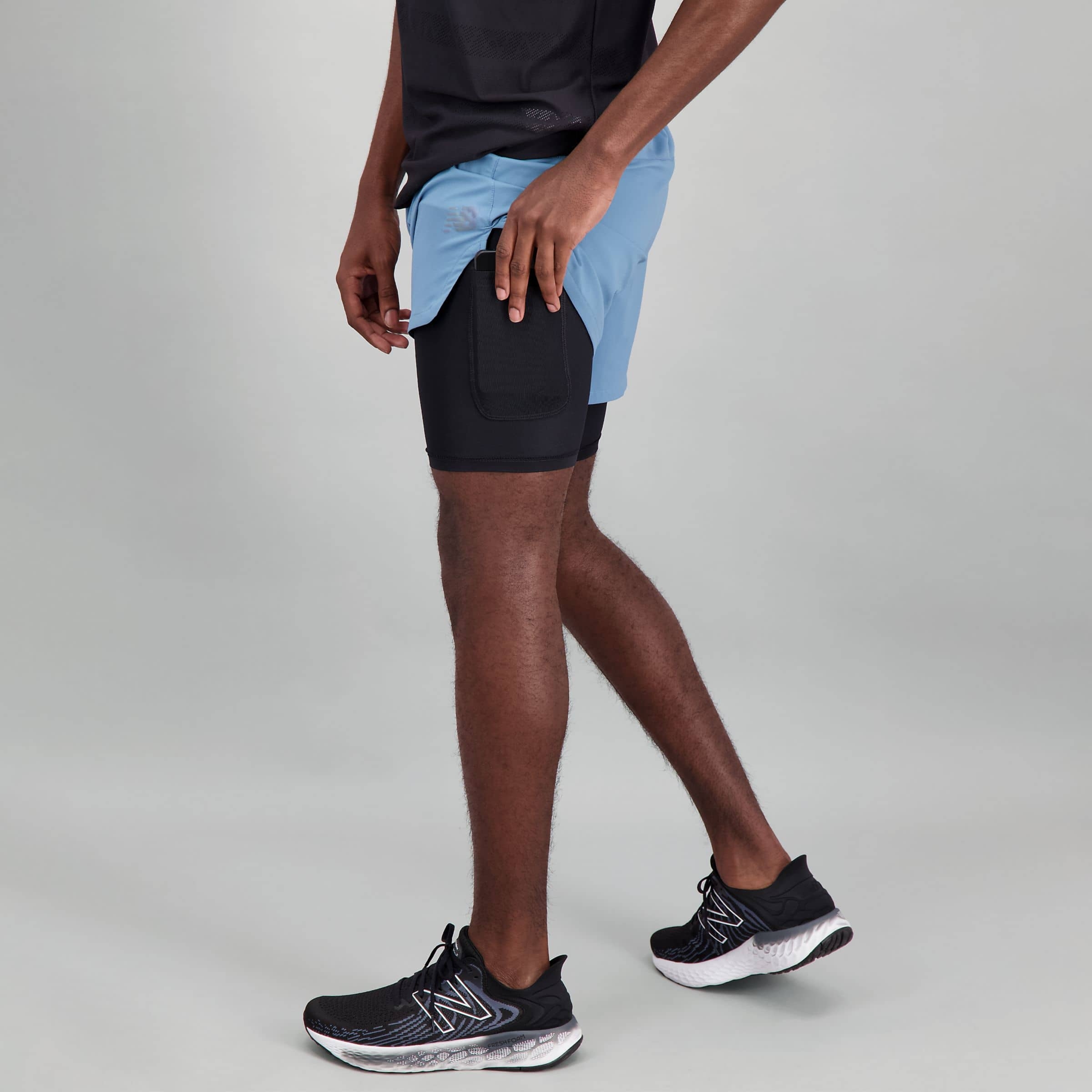 New Balance MS11279SGD Q Speed Fuel 2 in 1, Light blue/Black, large