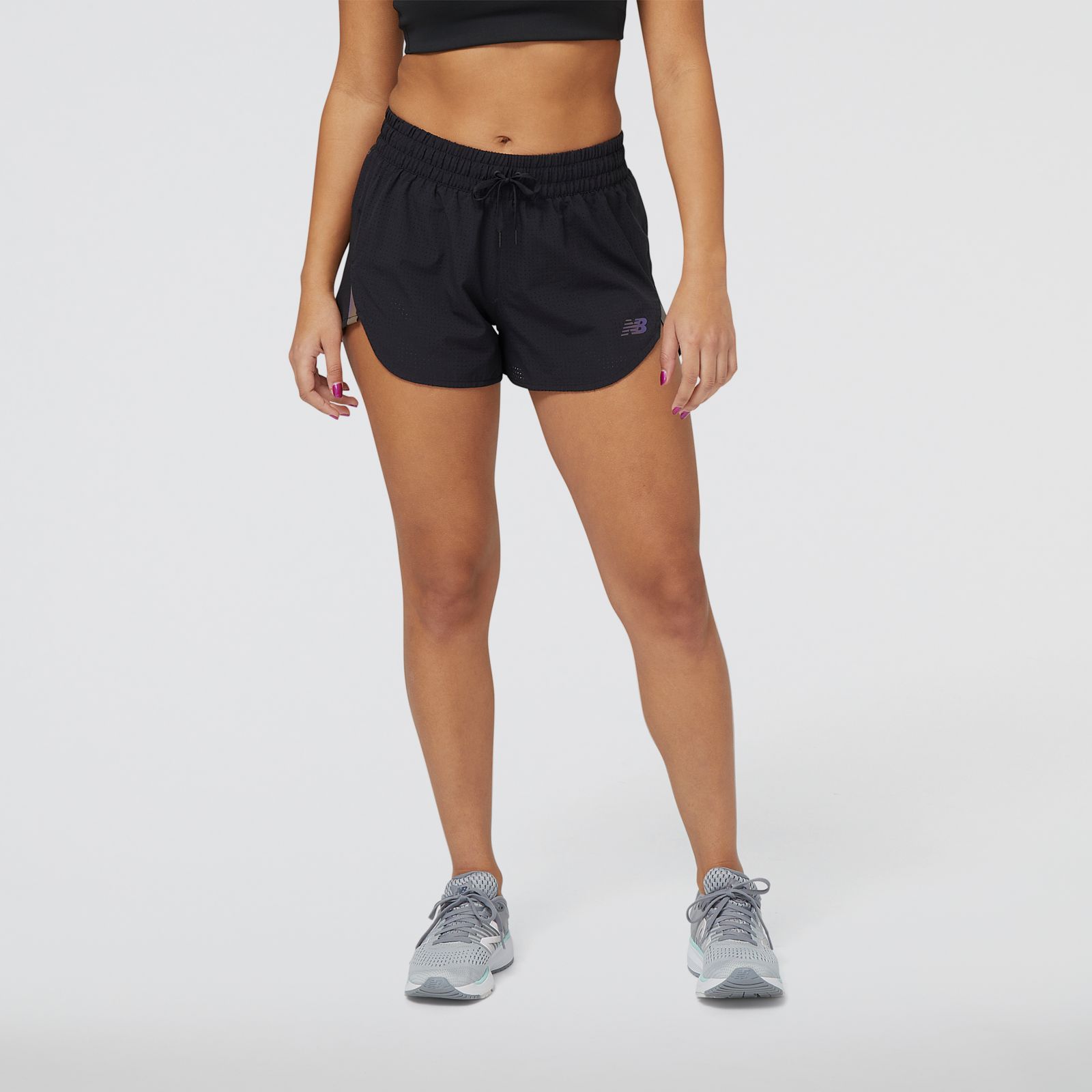 New Balance WS23283BK Q Speed Short, Black, large