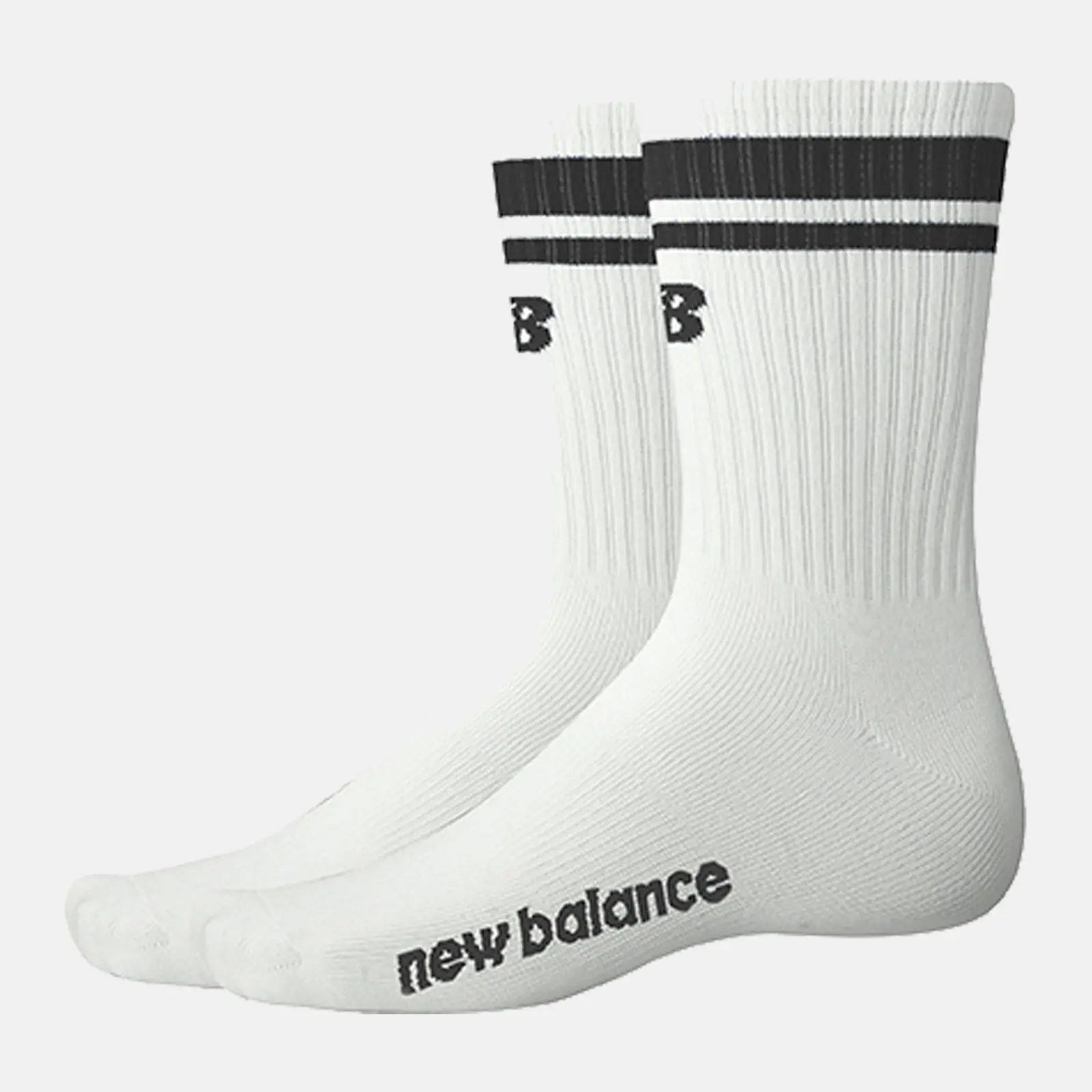 New Balance Medias Essentials LASA32163, BLAN/NEGRO, swatch