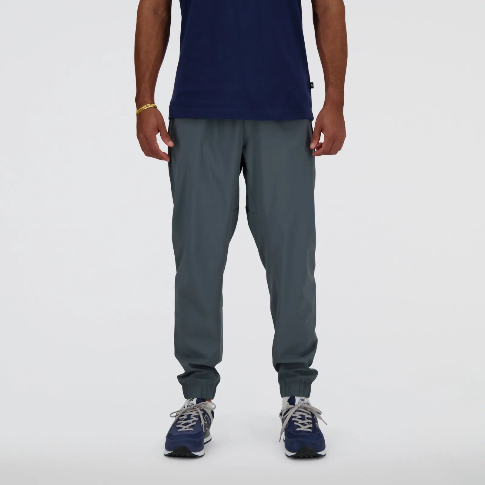New Balance Sport Essentials Woven Jogger MP41011, Graphite, swatch