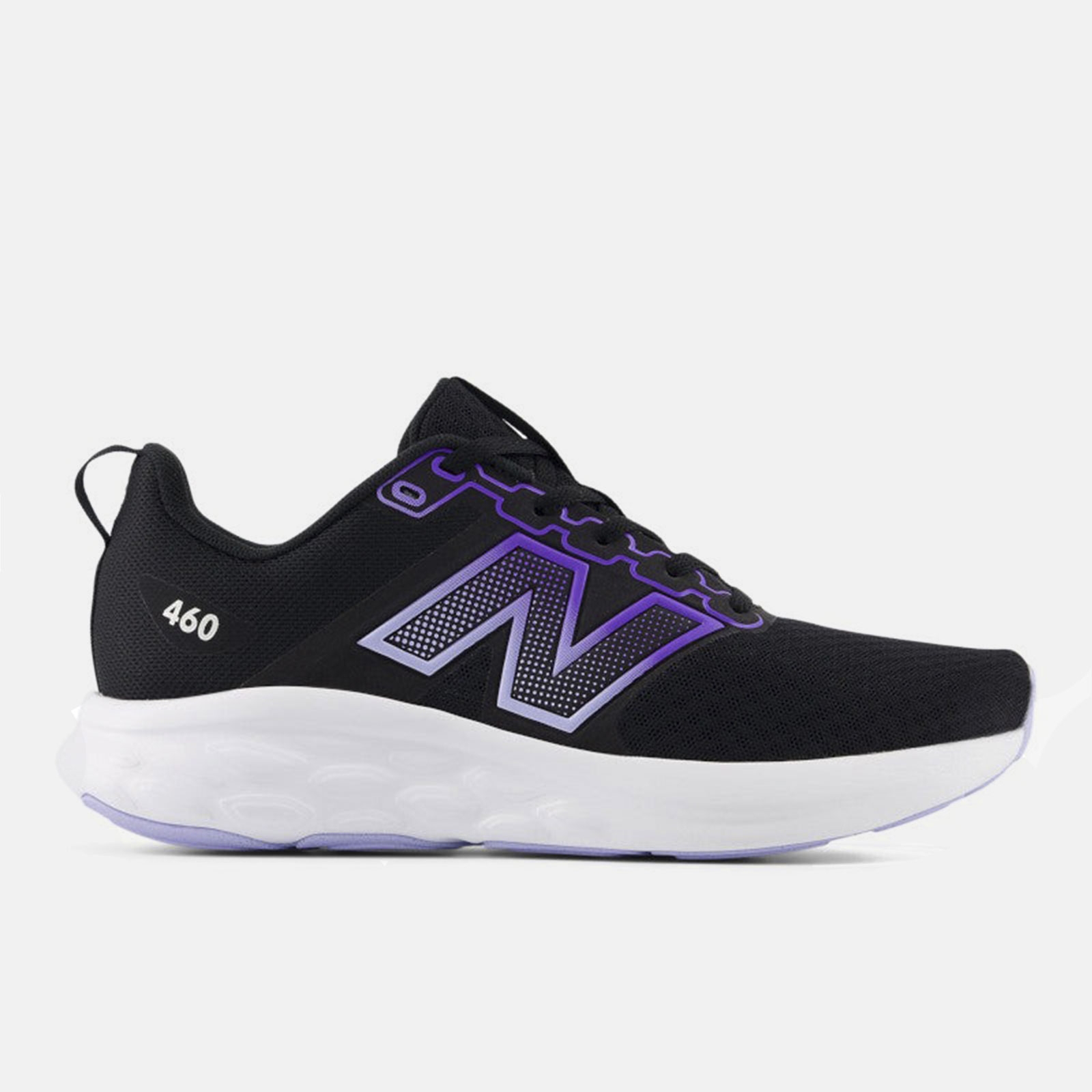 New Balance 460 v4, Black/Violet, swatch