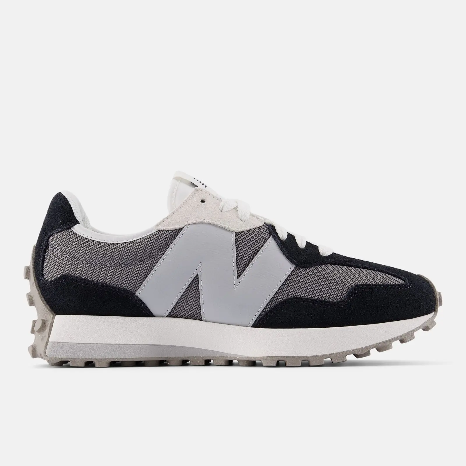 New Balance 327, Black/Grey, swatch