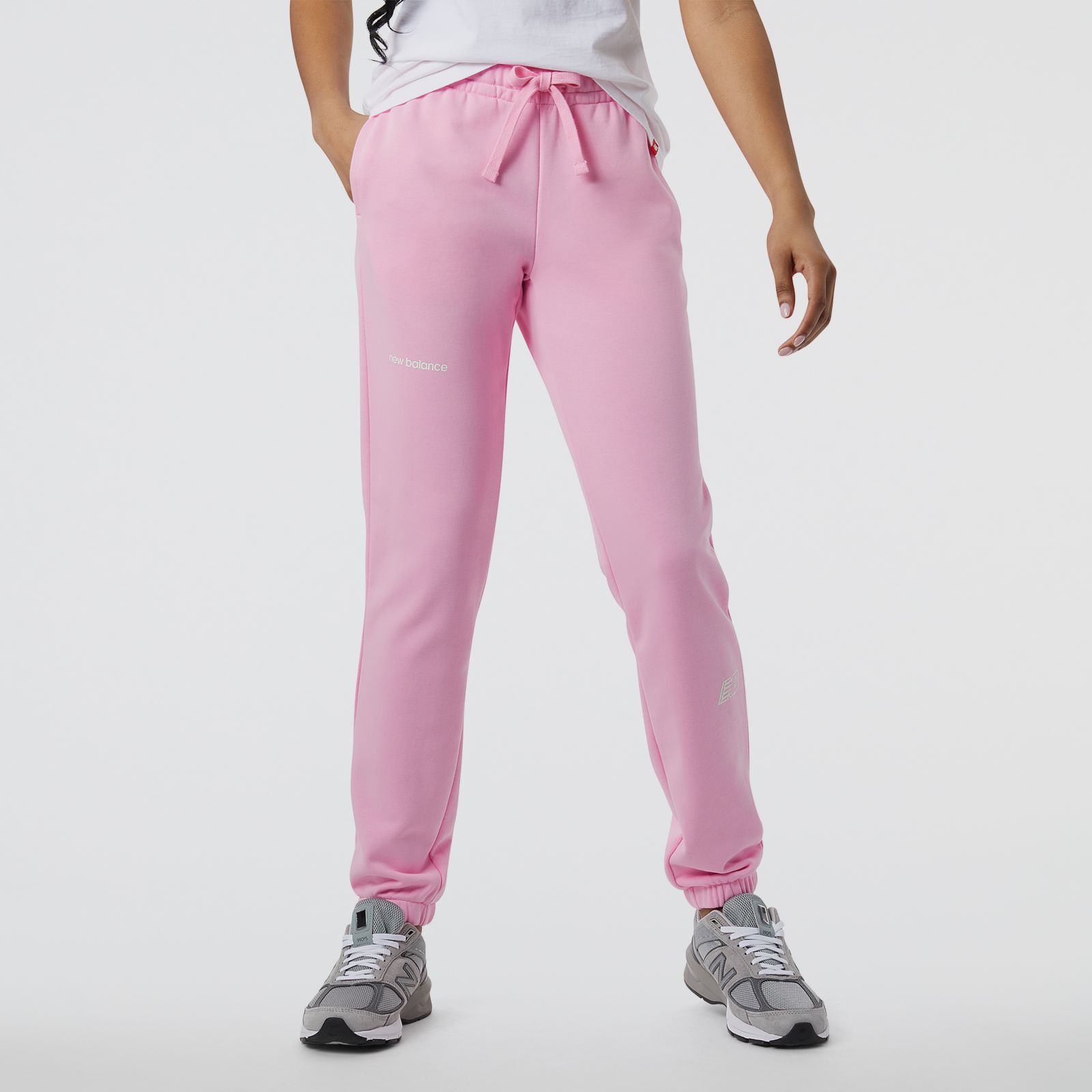 New Balance Essentials Fleece Jogger WP23508, Pink, swatch