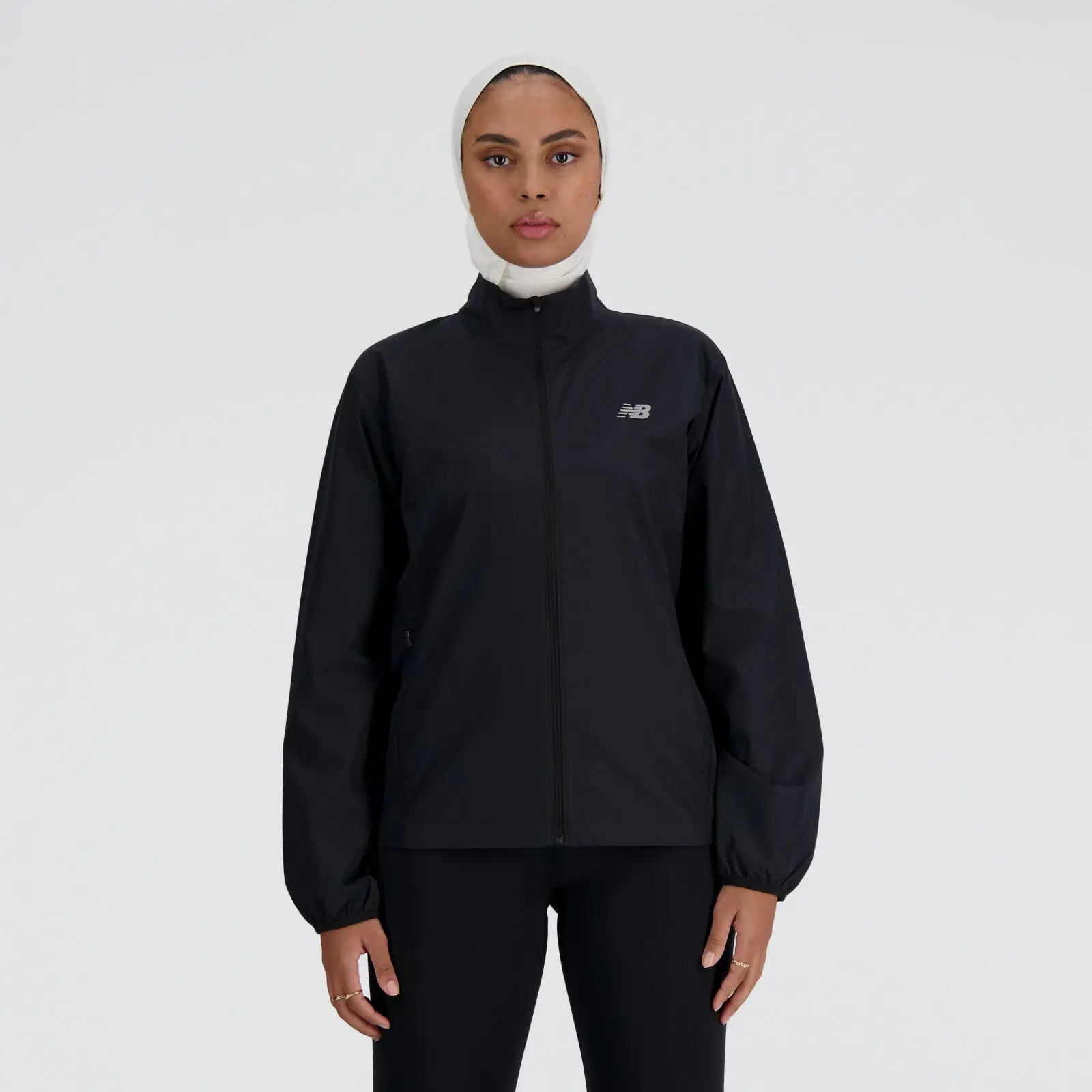New Balance Campera Sport Essentials Jacket WJ41243, Black, swatch