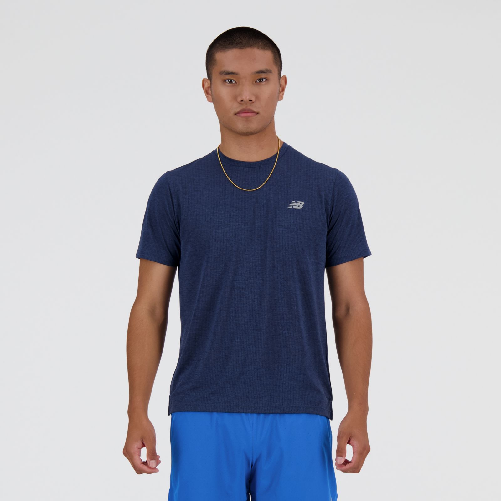 New Balance Remera Athletics T-Shirt MT41253, Navy, swatch