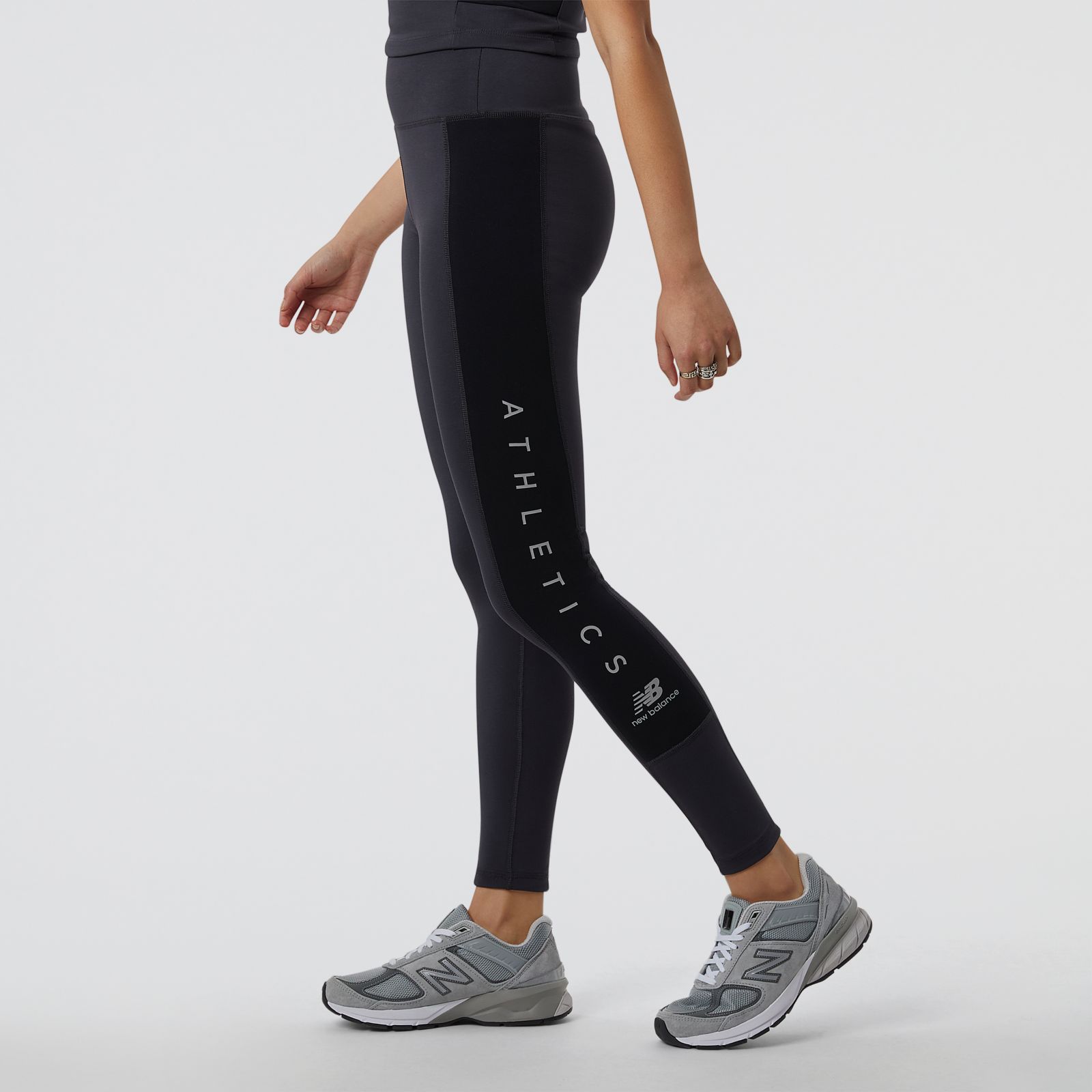 New Balance Calza Essentials Leggings WP23507, Full black, large