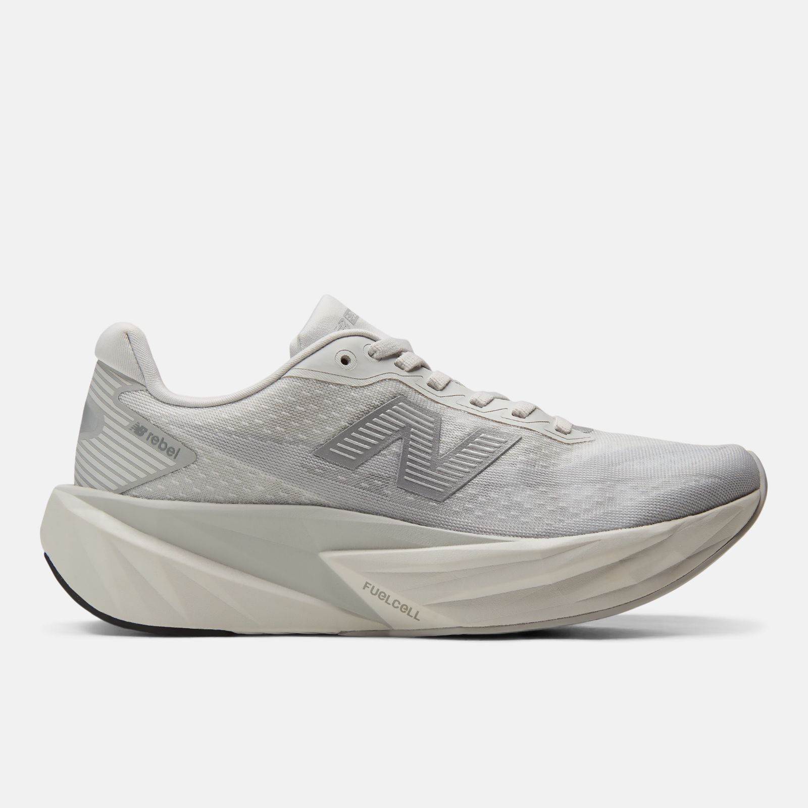 New Balance FuelCell Rebel v5 W, Grey Matter/Silver Metallic, swatch