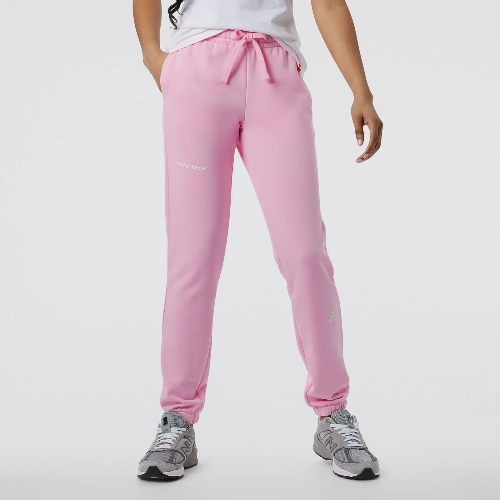 New Balance Essentials Fleece Jogger WP23508, pink, swatch