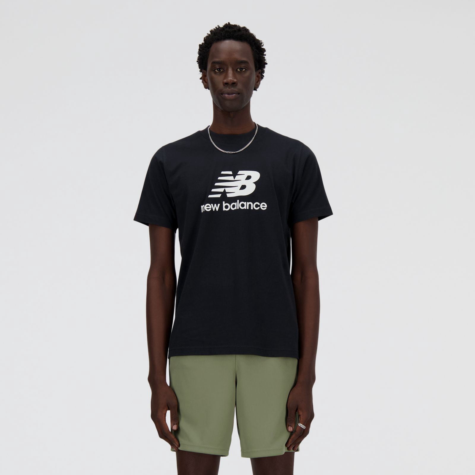 New Balance Remera Sport Essentials Logo MTA41502, black, swatch