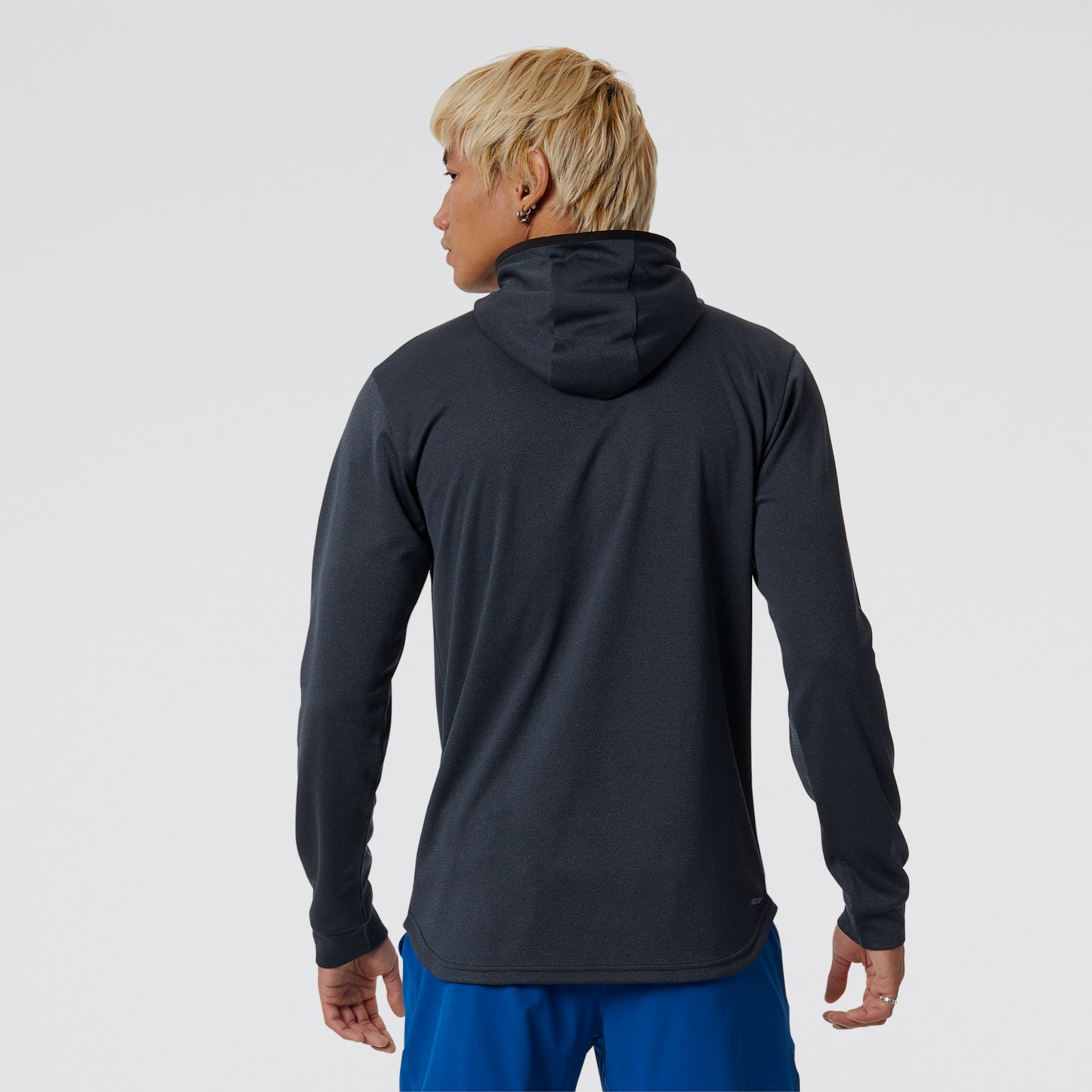 New Balance MT21089BK Tenacity Hooded Quar, Black, large