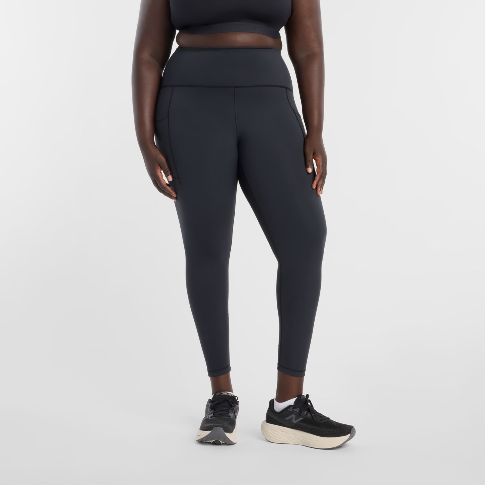 New Balance Calza NB Sleek Pocket High Rise Legging 25" WP51268, black, swatch