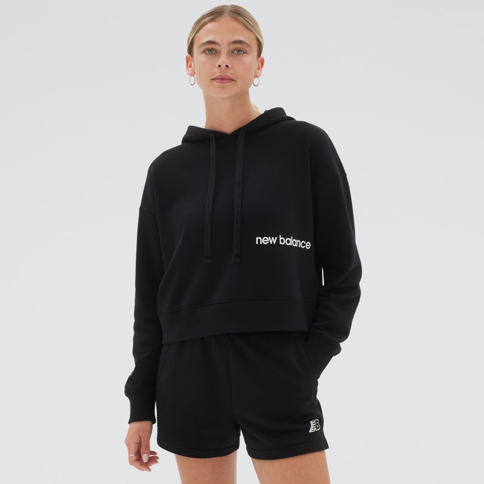 New Balance Buzo Essentials Hood WT23512, Negro, swatch