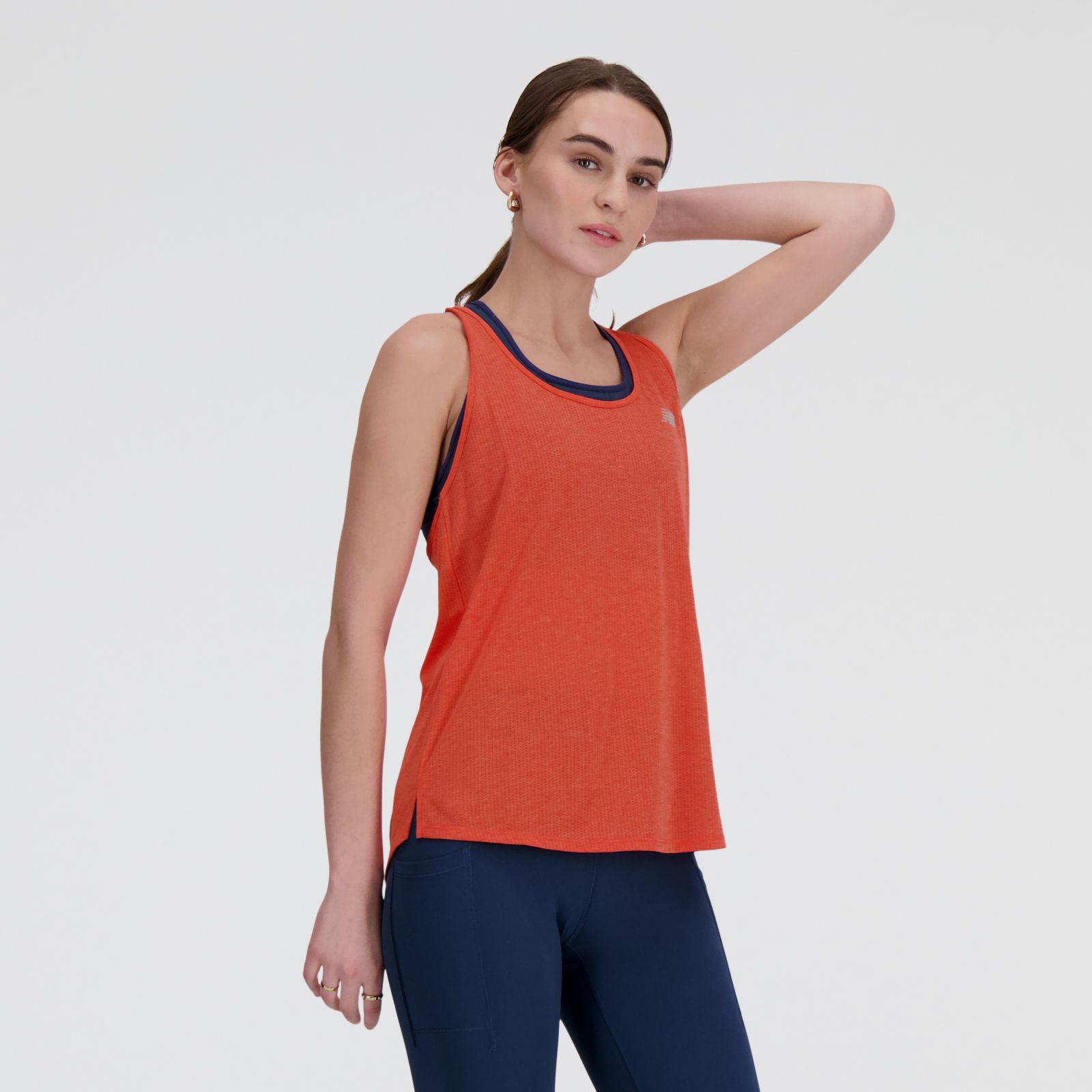 New Balance Musculosa Athletics Tank WT41250, Neo/Flame, swatch