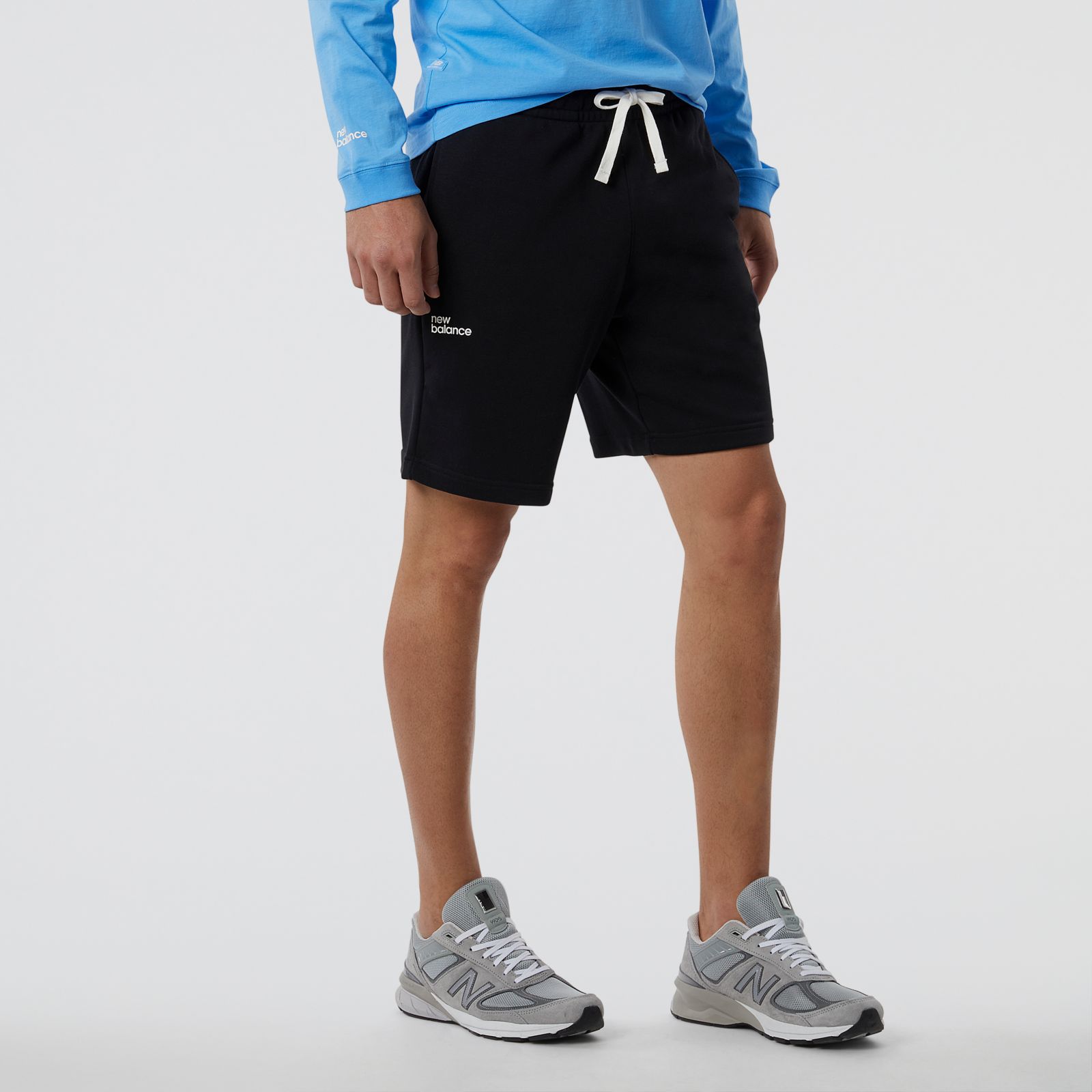 New Balance MS23502BK  NB Ess Fleece Short, Black, large