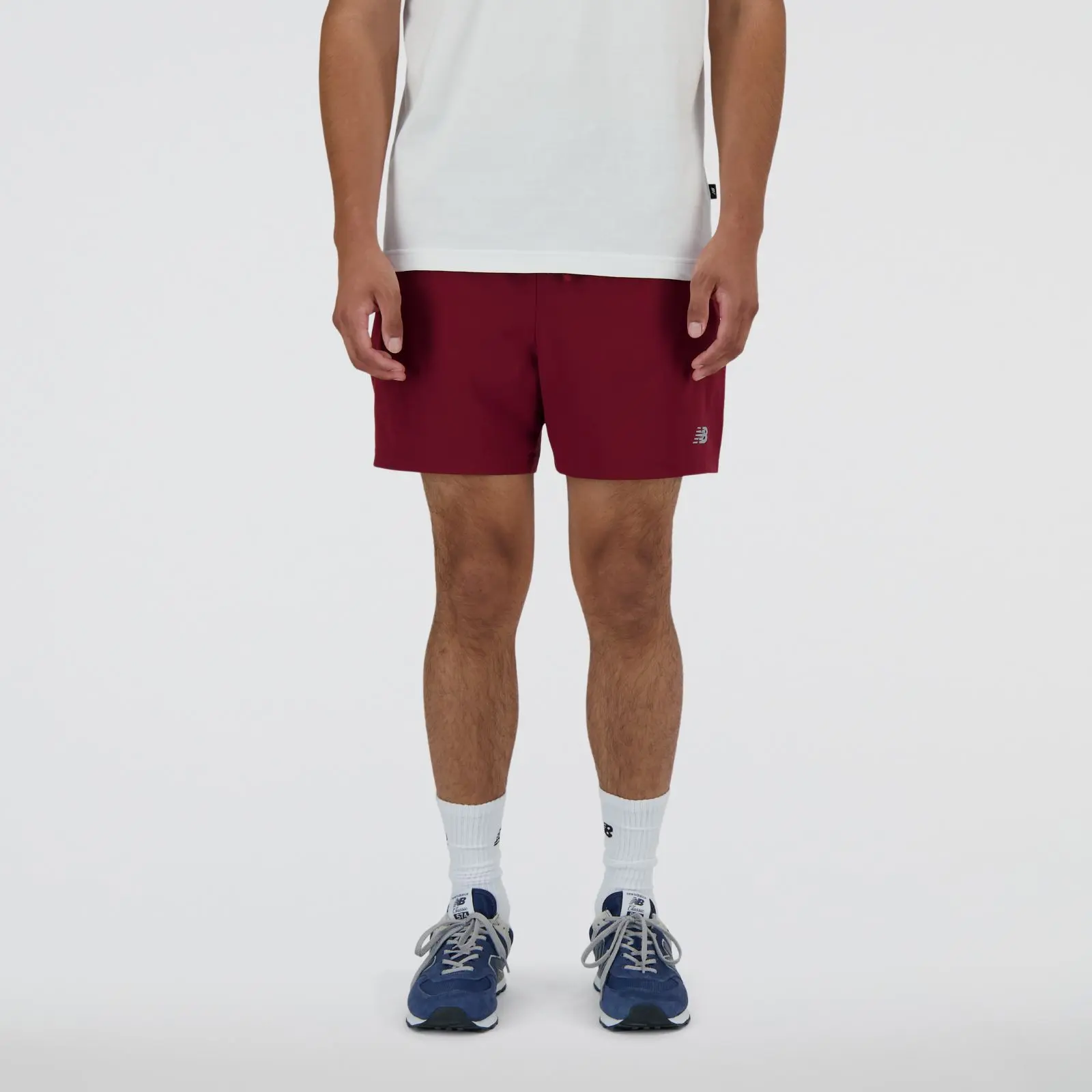 New Balance Short Sport Essentials 5" MS41227, Mineral red, swatch