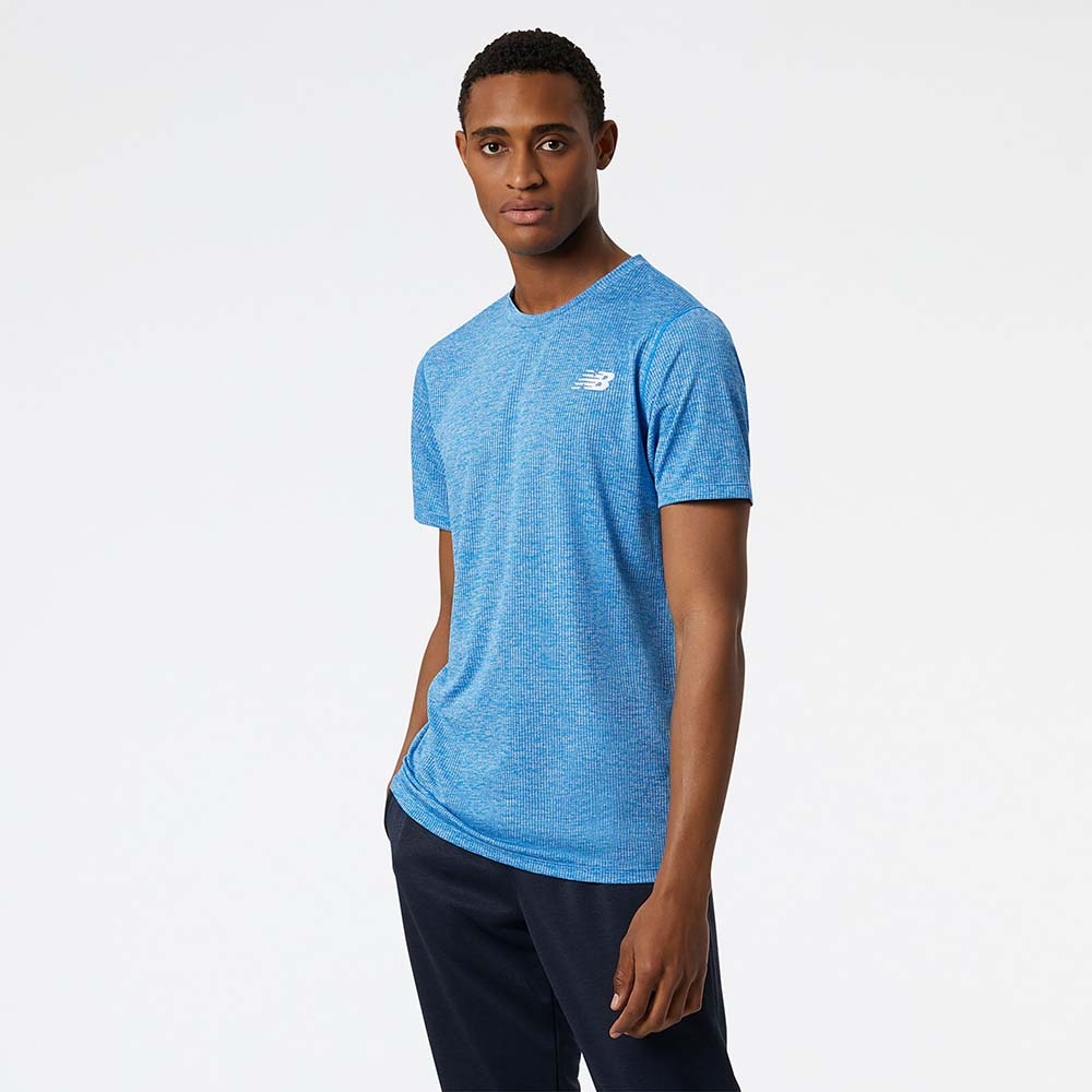 New Balance Remera Tenacity Tee MT11095, Light blue, swatch