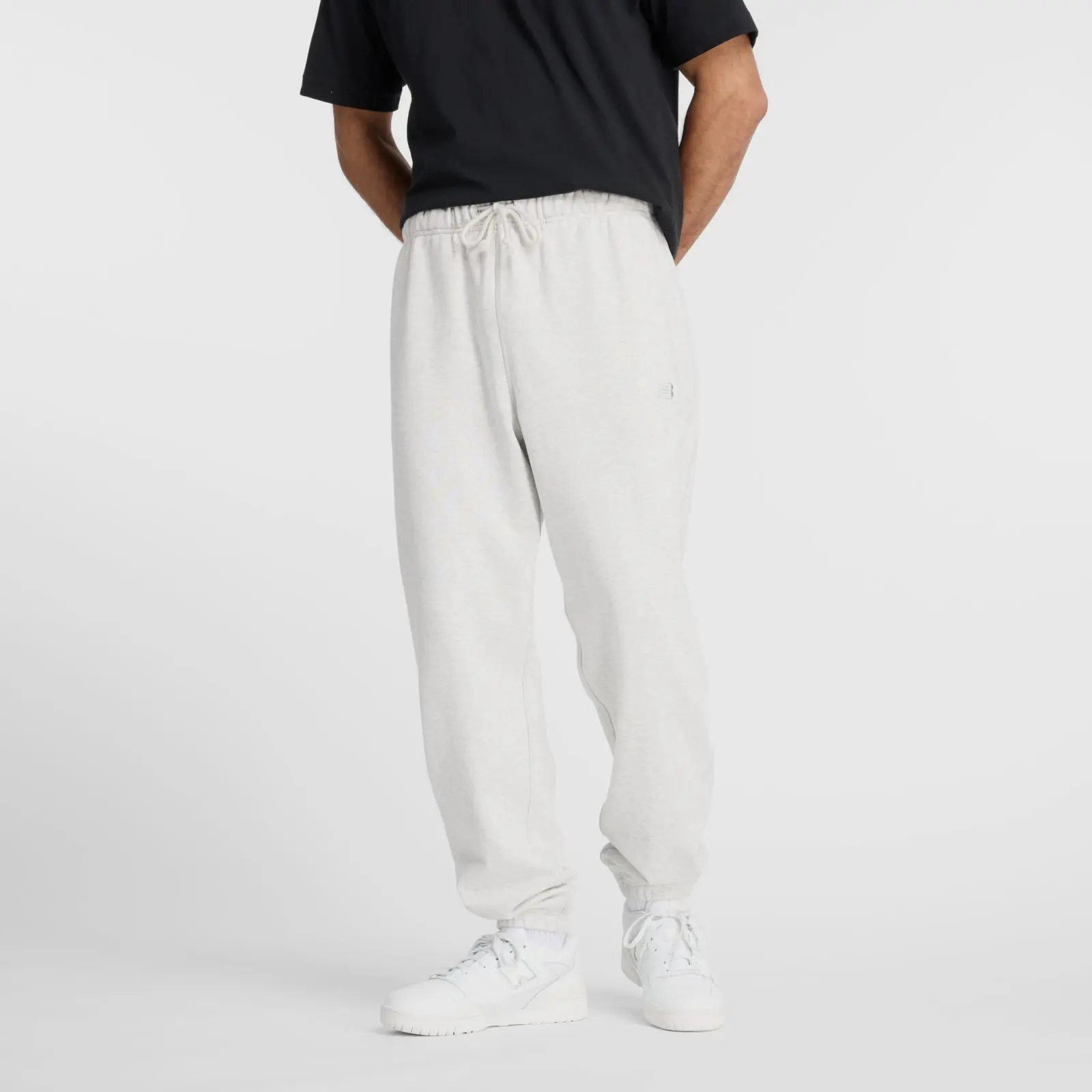New Balance Pantalón Athletics French Terry Jogger MP41508, Ash heather, swatch
