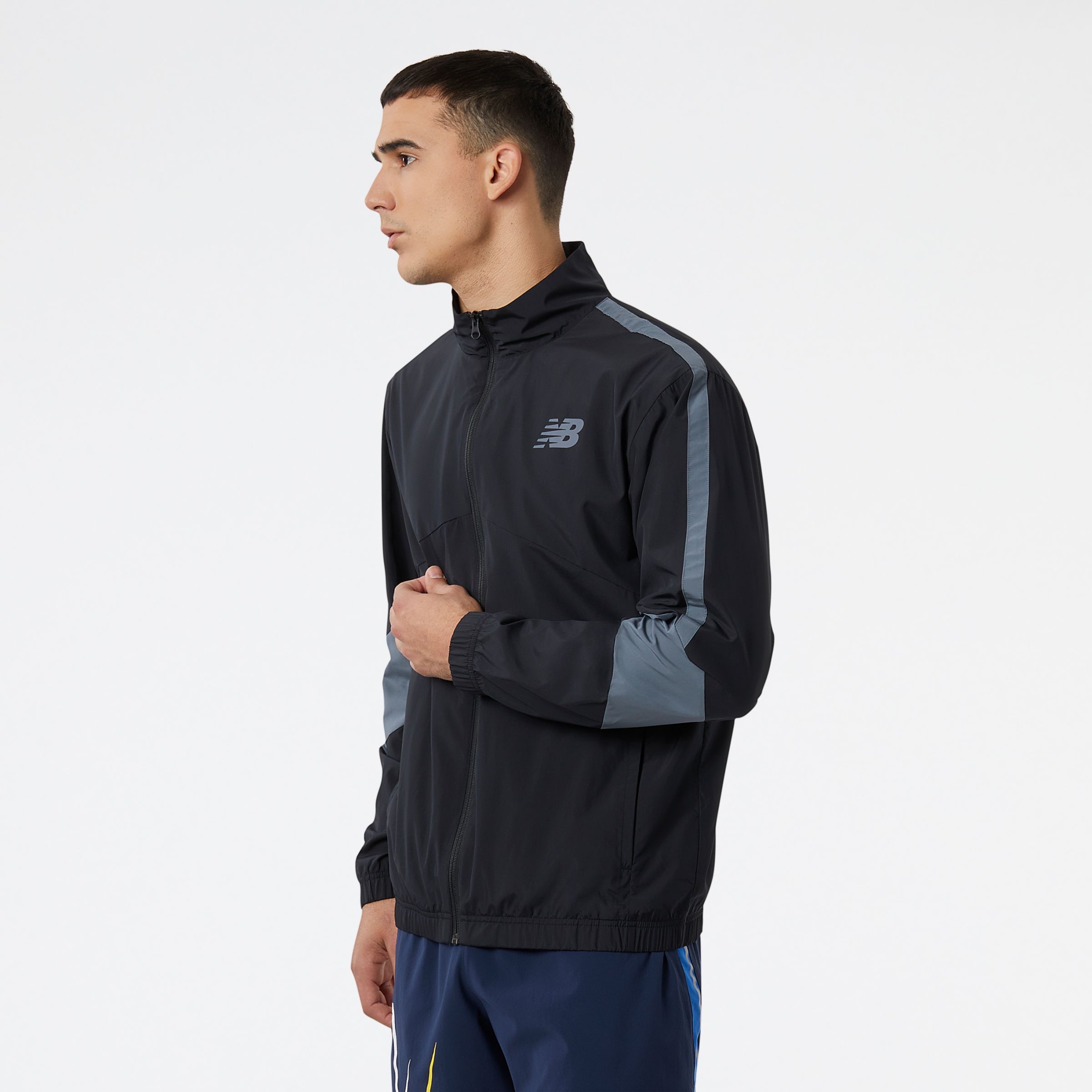 New Balance MJ23010BK Tenacity Woven Jacke, Black, large