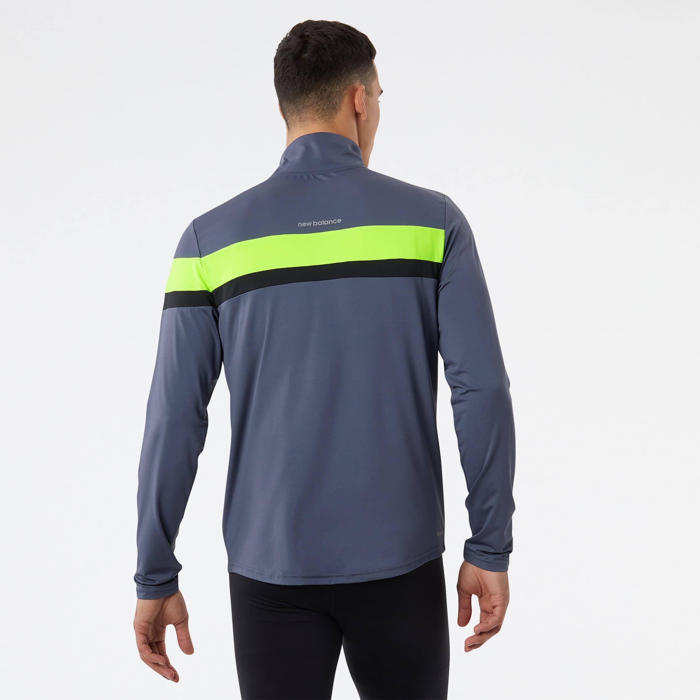 New Balance MT23227HIL Accelerate Half Zip, Grey, large