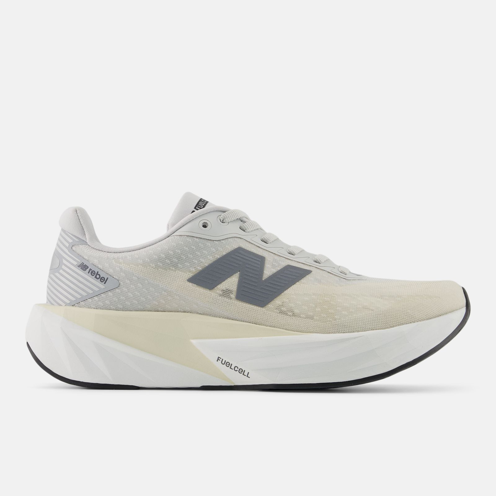 New Balance FuelCell Rebel v5 W, Linen/Grey Matter/White, swatch