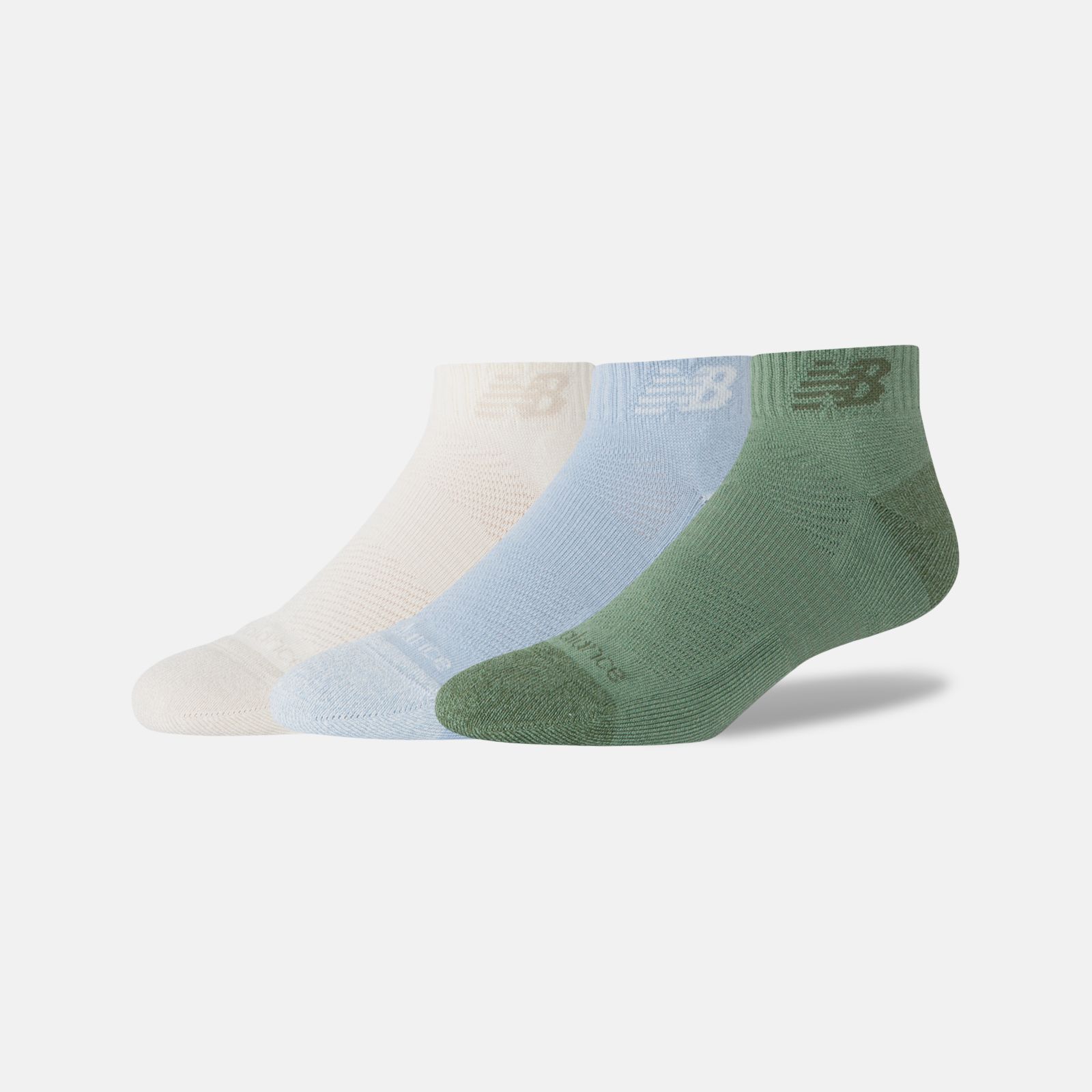 New Balance Medias Active Low Cut Socks Pack x3 LAS35205, Oregano, swatch