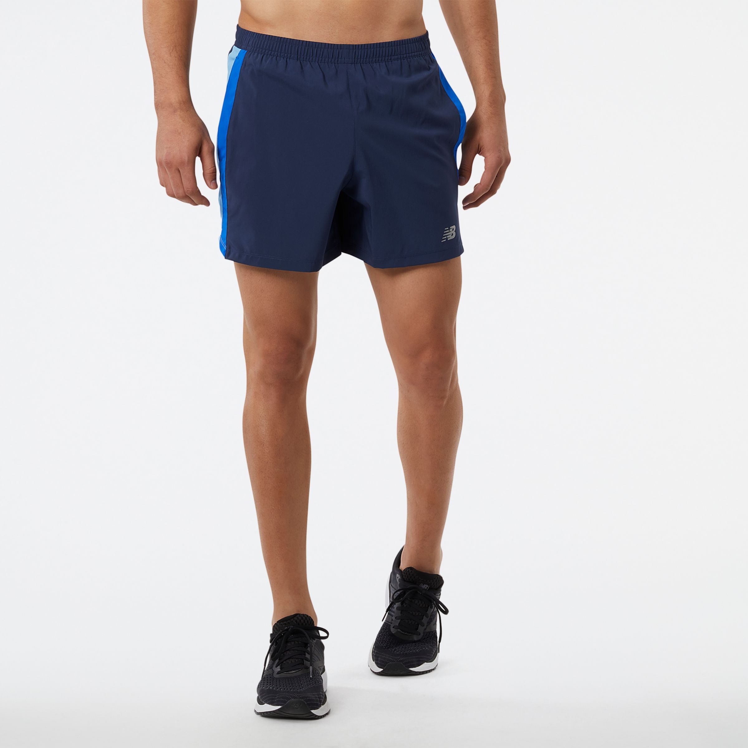New Balance MS23228 Accelerate 5 Inch Shor, Navy blue, swatch