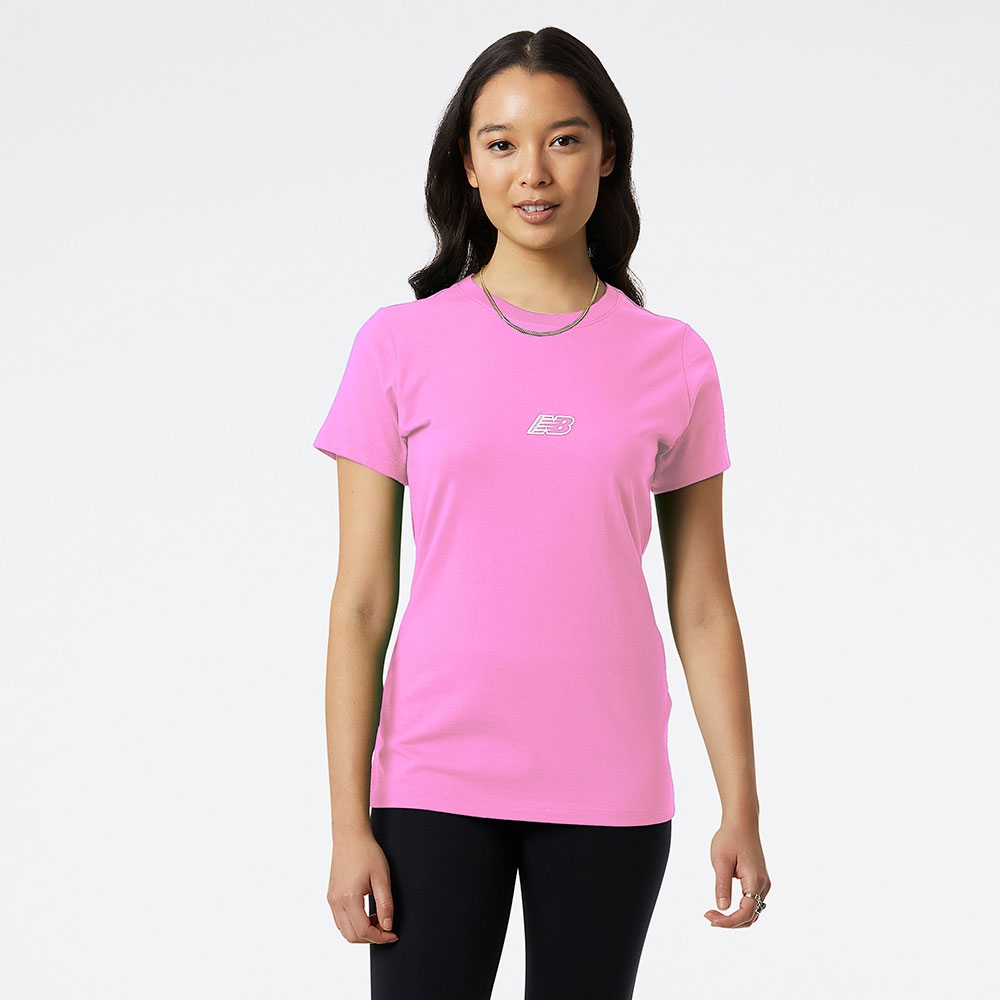 New Balance Remera Essentials WT23515, Pink, swatch