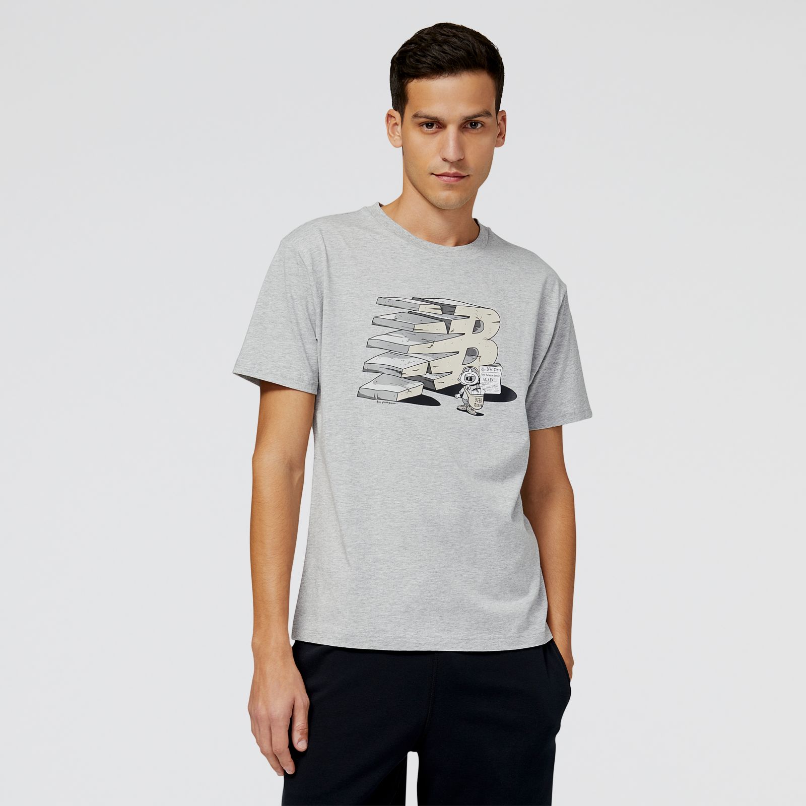 Remera Essentials Grey Day MT21568