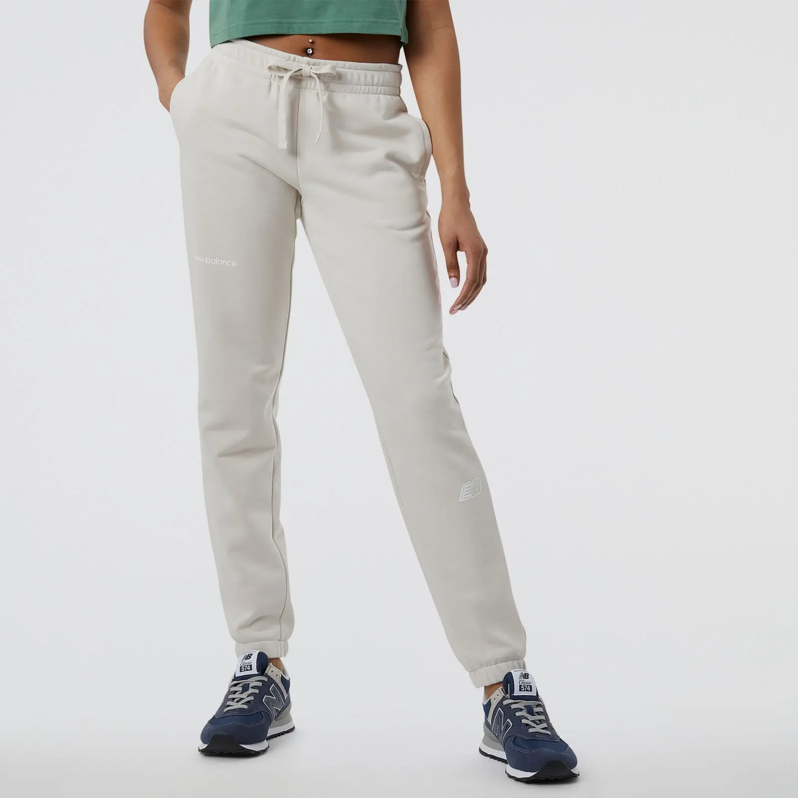 New Balance Essentials Fleece Jogger WP23508, beige, swatch