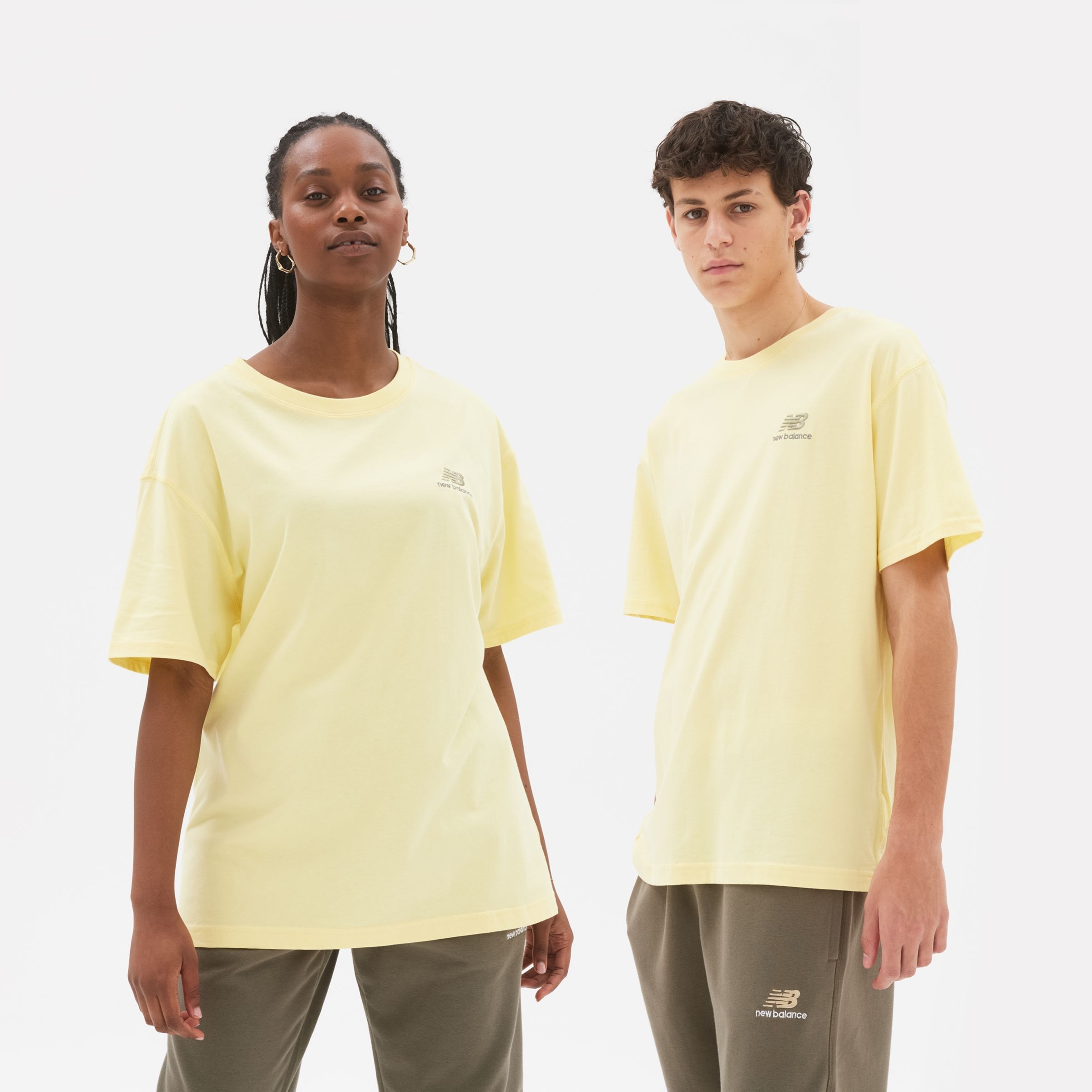 New Balance Remera Uni-ssentials Cotton UT21503, Yellow, swatch