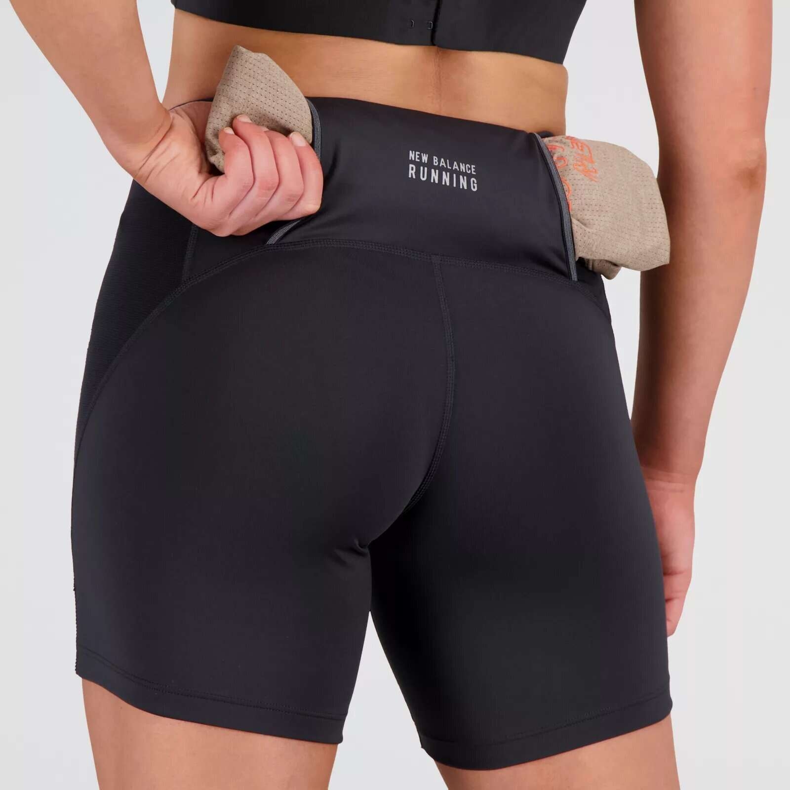 New Balance Calza Corta Impact Run Fitted WS21272, Black, large