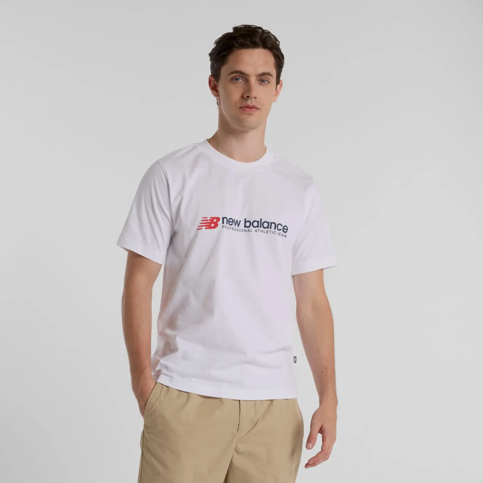 New Balance Remera Professional Athletics MTA51933, White, swatch