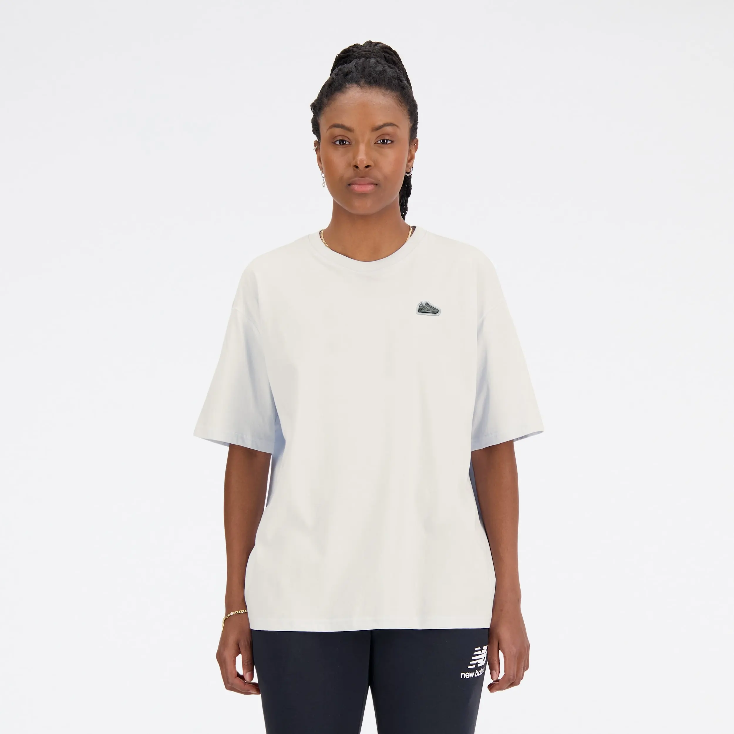 New Balance Remera Athletics 574 Patch T-Shirt  WTA51962, Sea salt, swatch