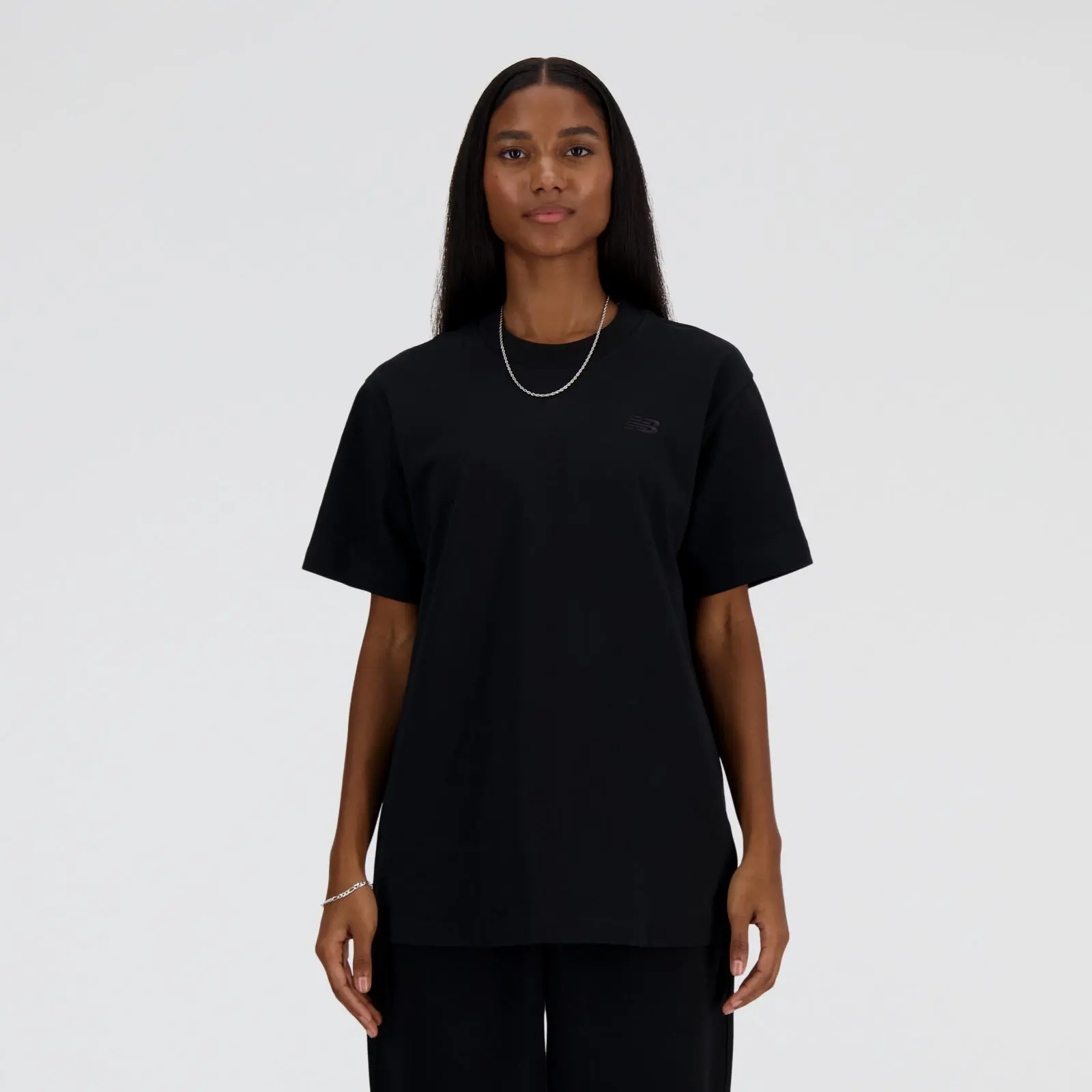 New Balance Remera Athletics Jersey WTA41501, Black, swatch