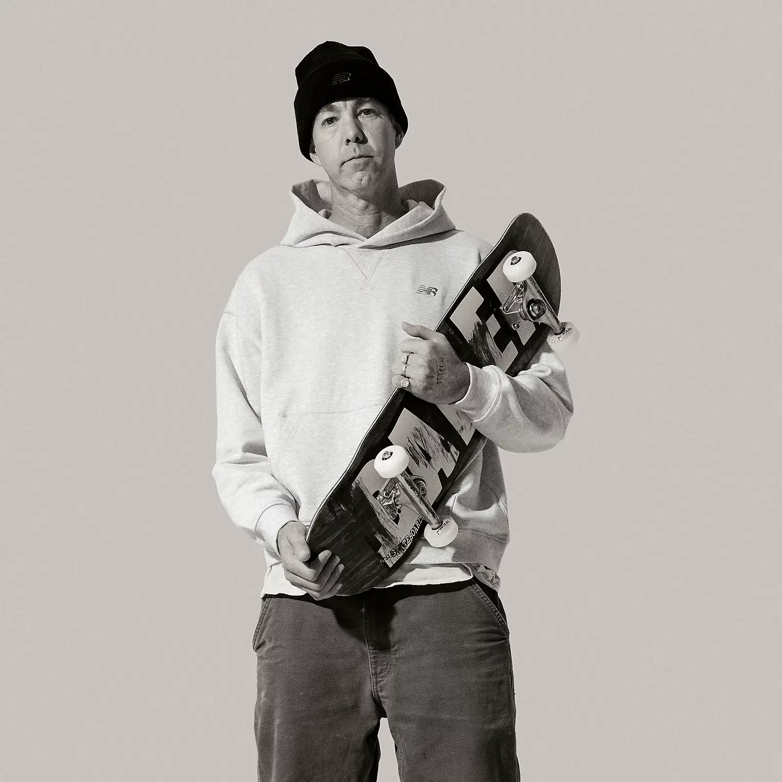 New Balance Athletics French Terry MT41534, ash/heather, swatch