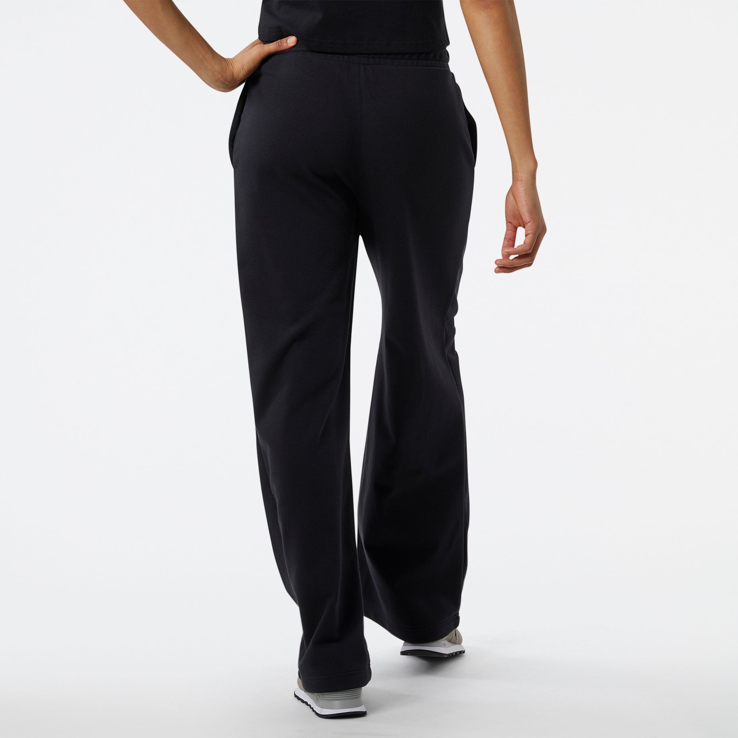 New Balance Pantal&oacute;n Essentials Wide Legged  WP23516, Black, large