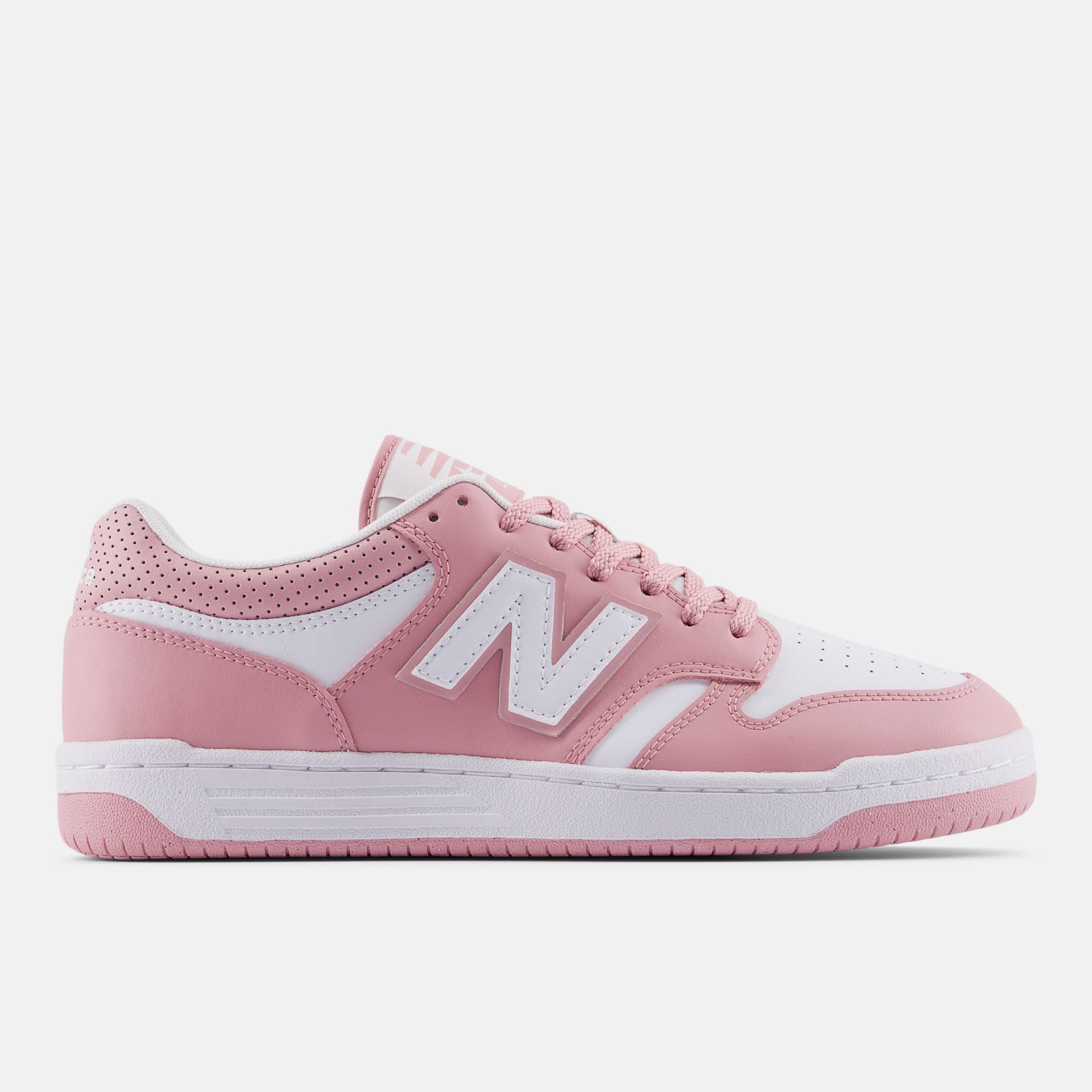 New Balance 480, White/Pink, swatch