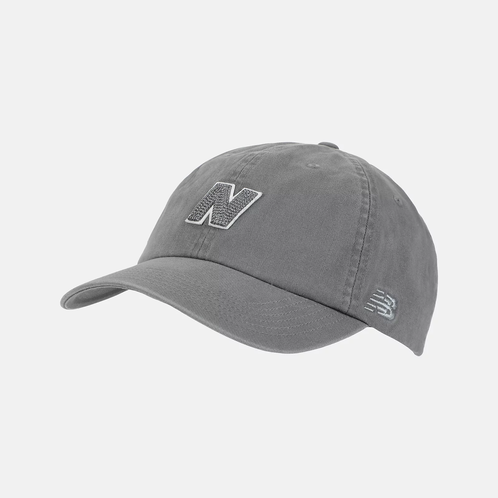 New Balance Gorra L6 Panel Block N Hat AH51005, Grey, swatch