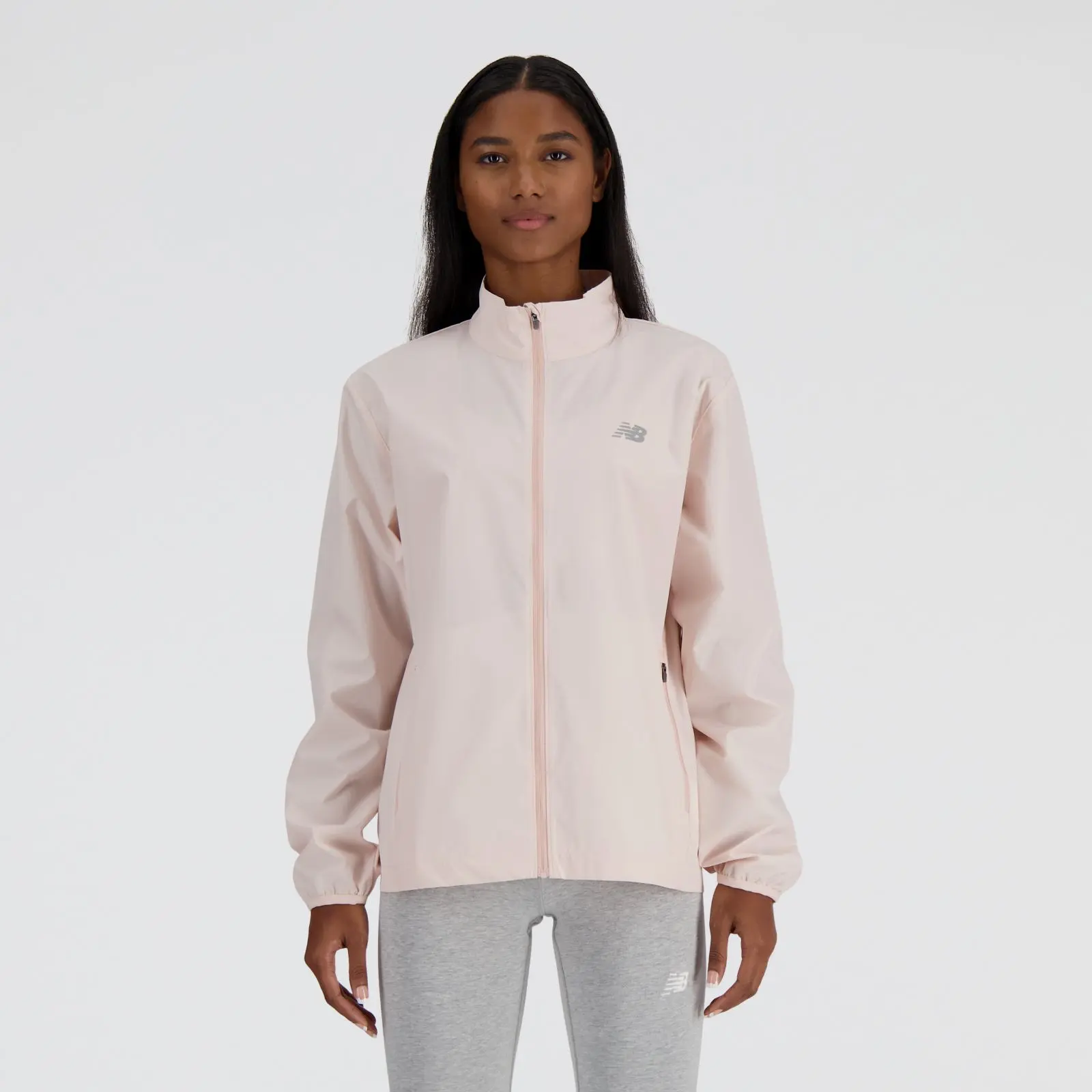 New Balance Campera Sport Essentials Jacket WJ41243, Quartz pink, swatch
