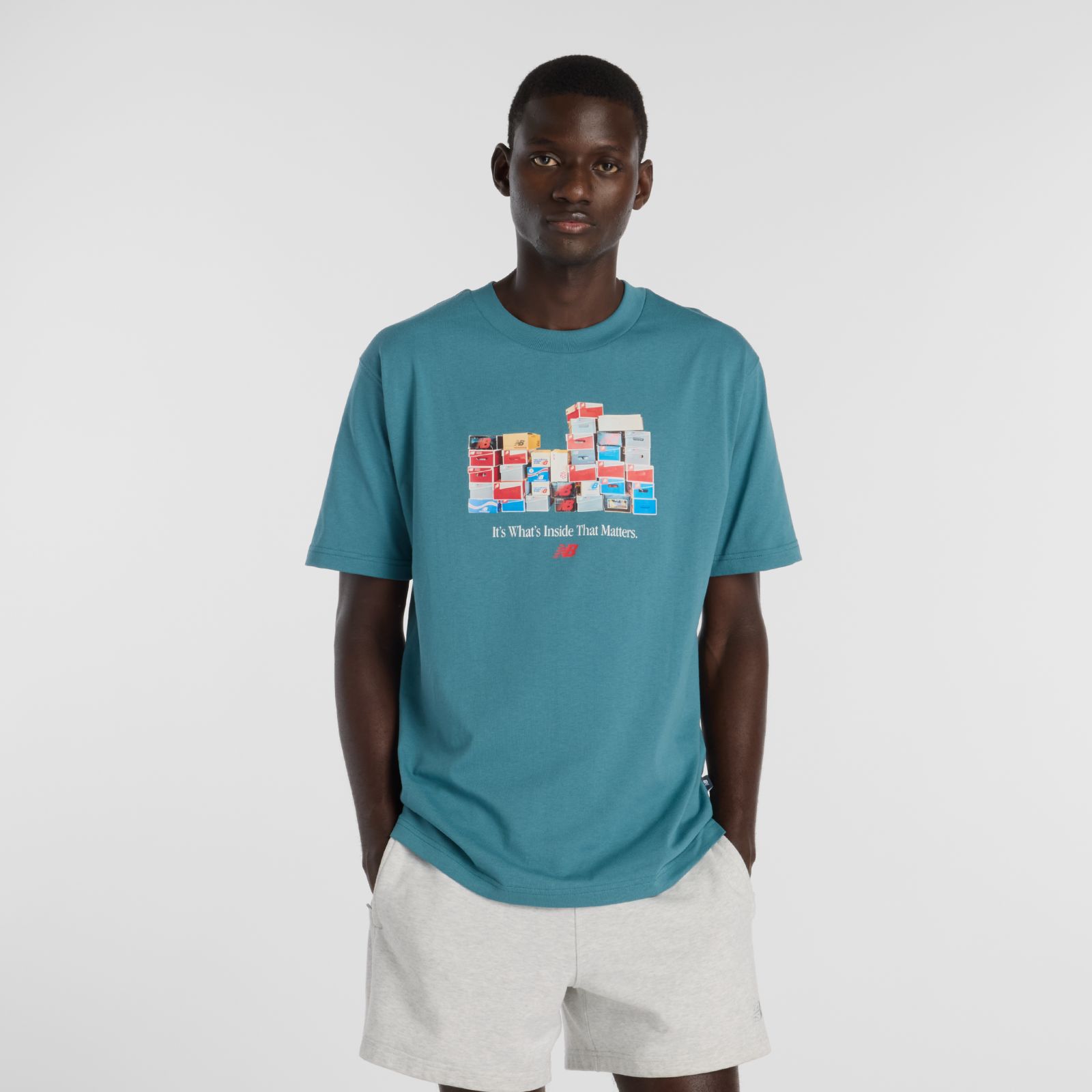New Balance Remera Boxes MT61H0DX, Big Teal/Taffy Blue, swatch