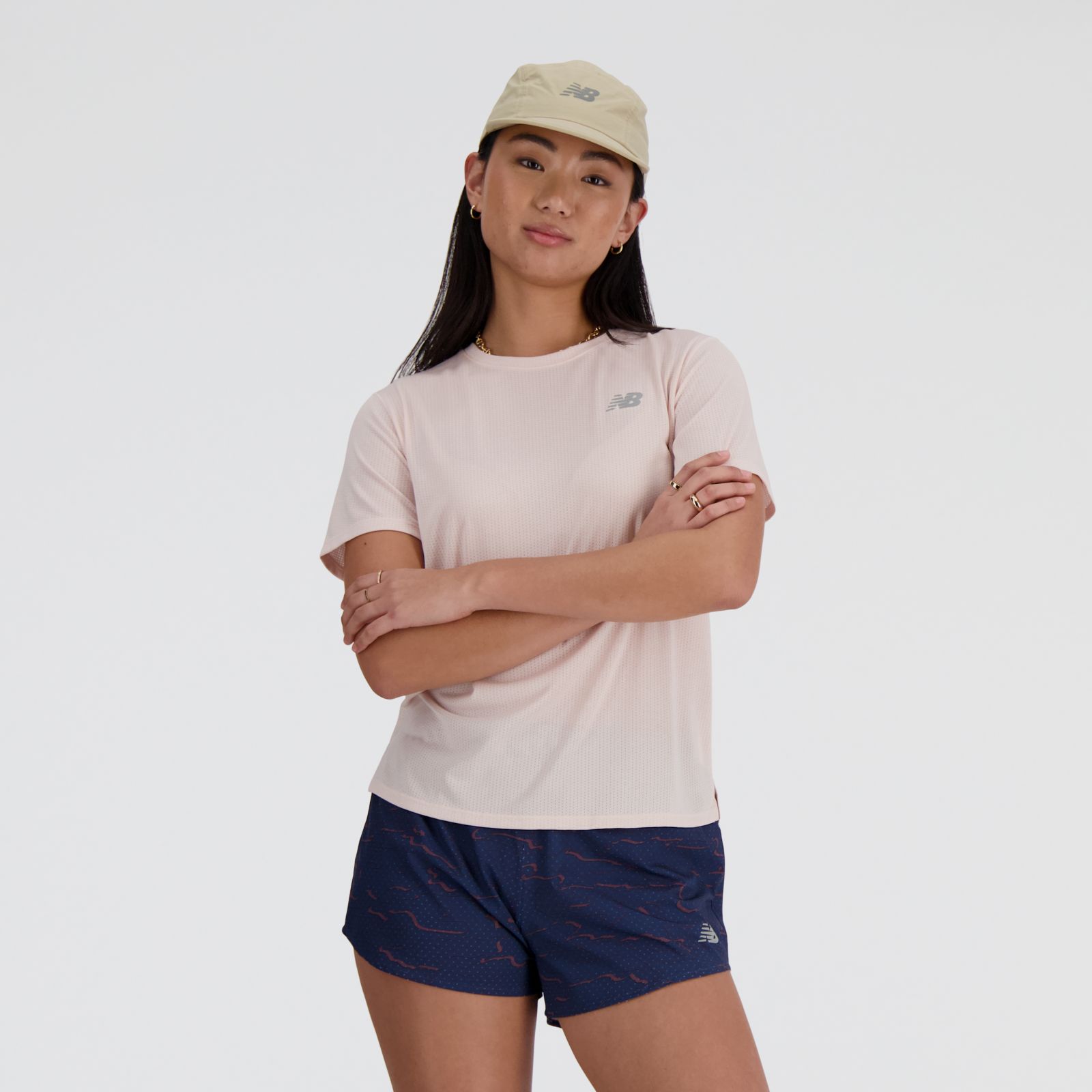 New Balance Remera Athletics T-Shirt WT41253, Quartz/Pink/Heather, swatch