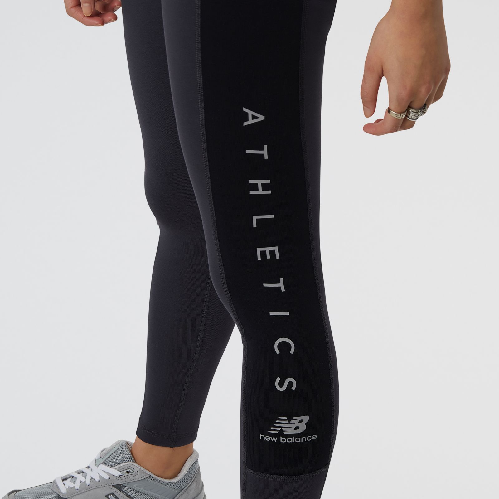 New Balance Calza Essentials Leggings WP23507, Full black, large