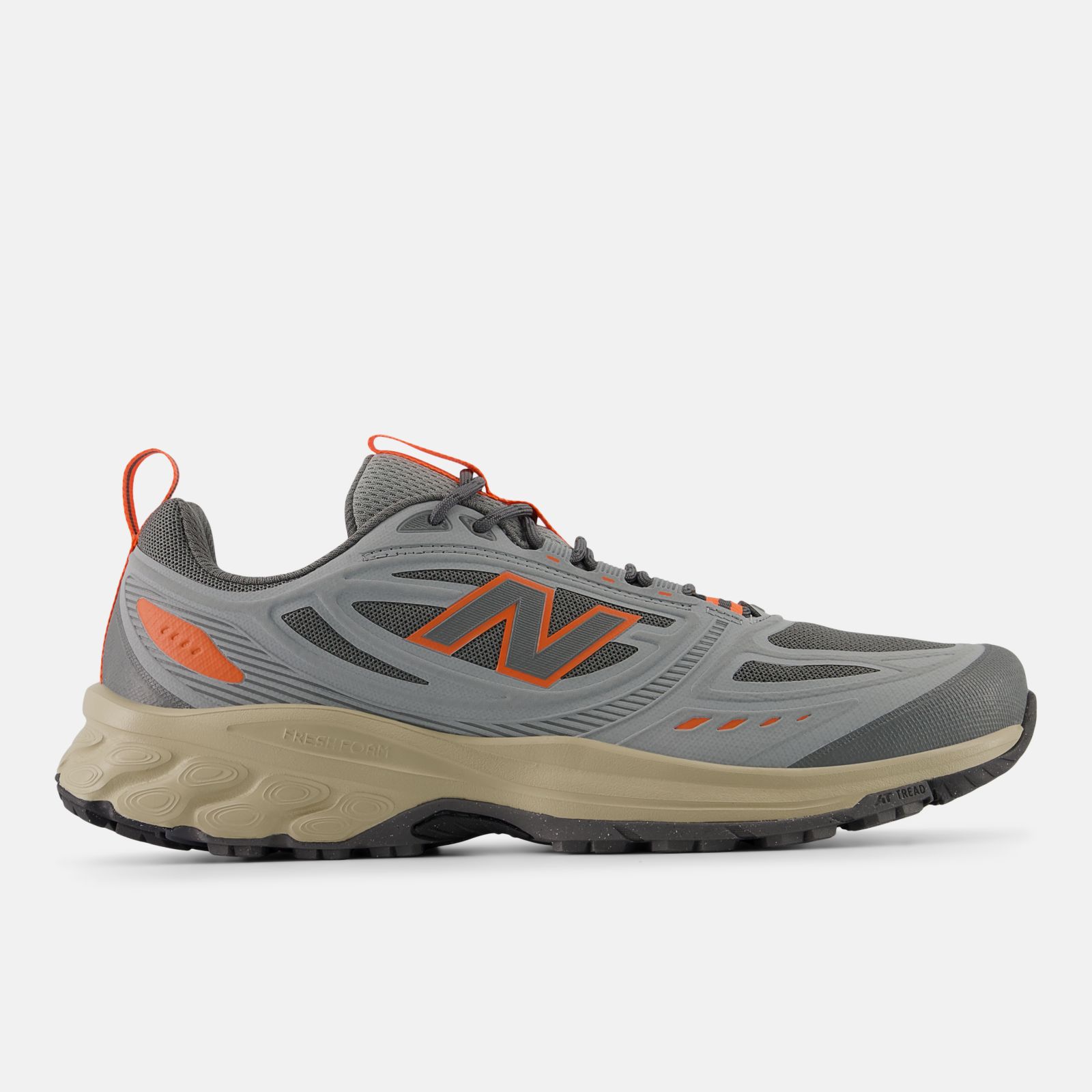New Balance Fresh Foam 410 v9, Grey/Team Orange, swatch