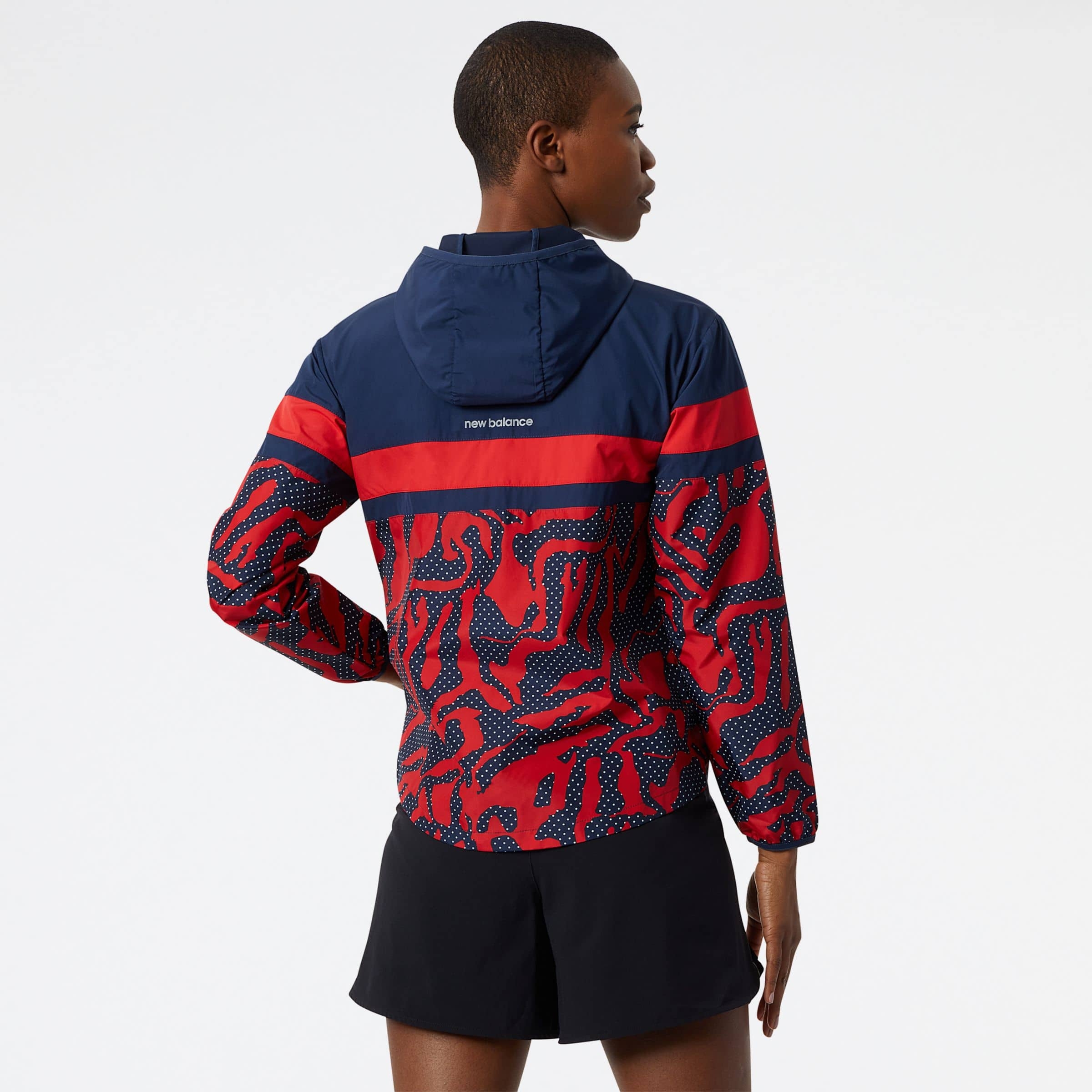 New Balance WJ23237TRD Printed Accelerate , Navy/Red, large